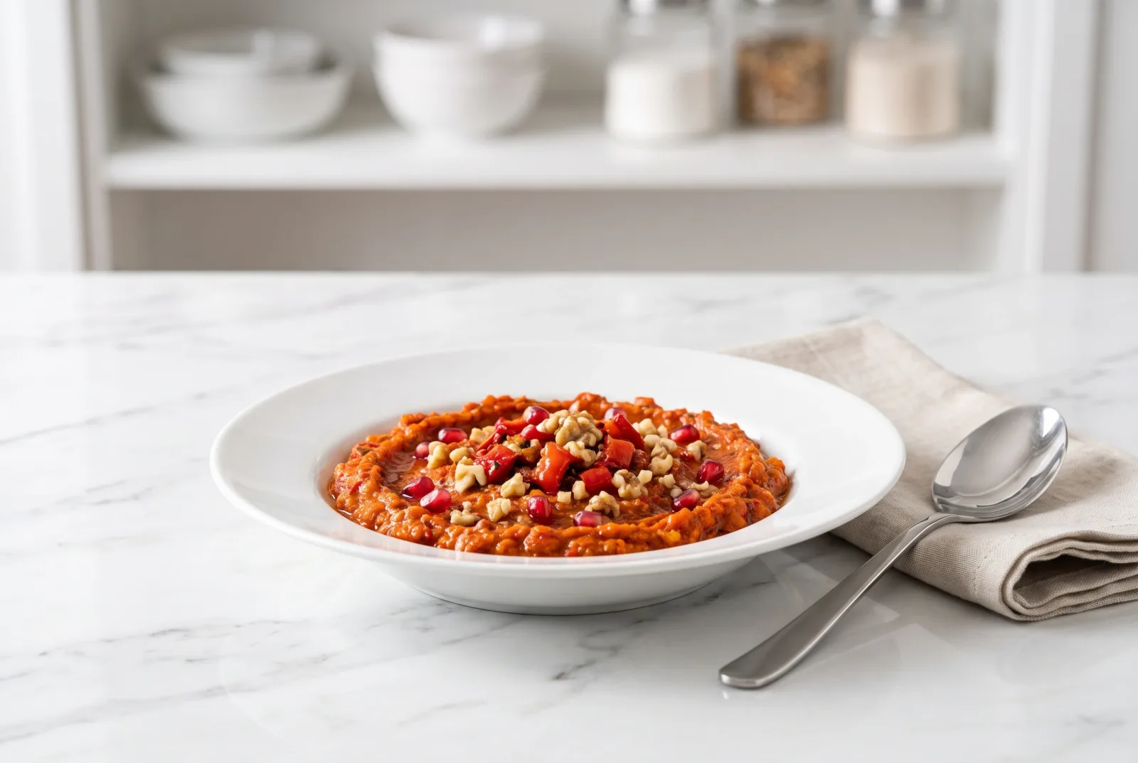 Walnut and Roasted Red Pepper Spread | Antep-Style Chilled Appetizer