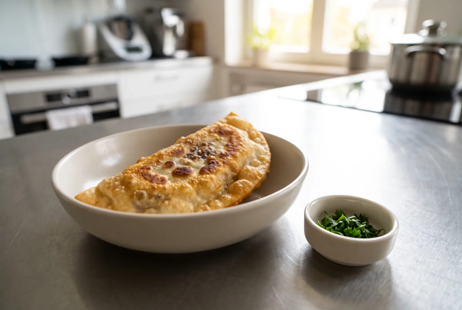 Cheburek | Crimean Tatar Fried Meat Pastry