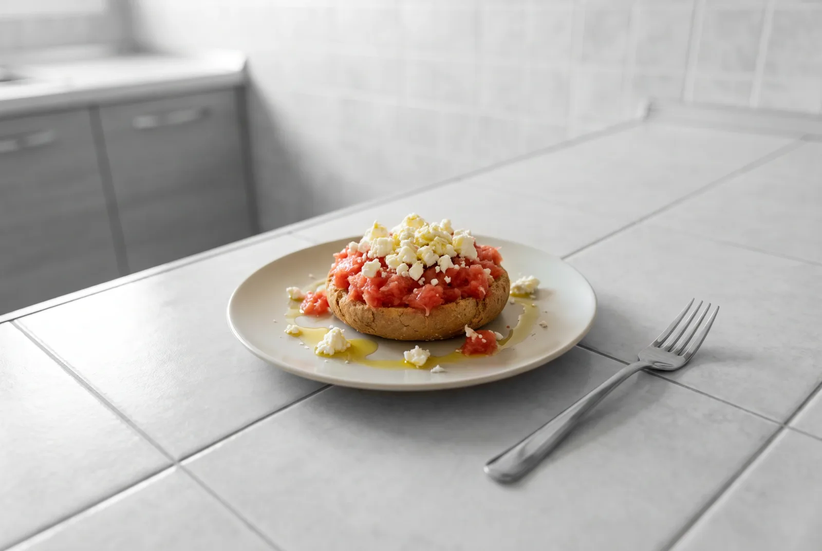 Dakos | Cretan Tomato Salad with Barley Rusks