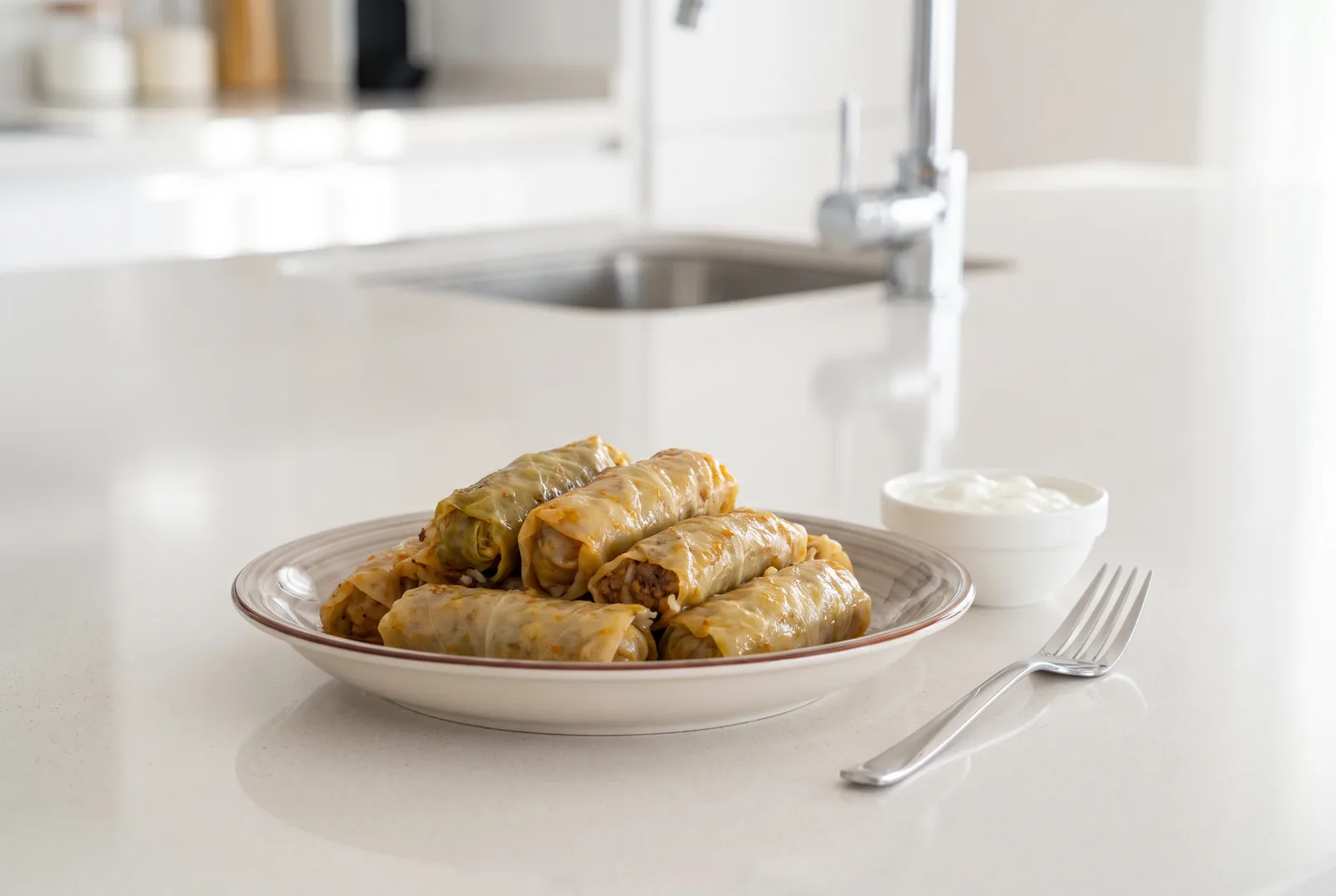 Etli Kelem Dolması (Black Sea-Style Beef-Stuffed Cabbage Rolls with Cornmeal)