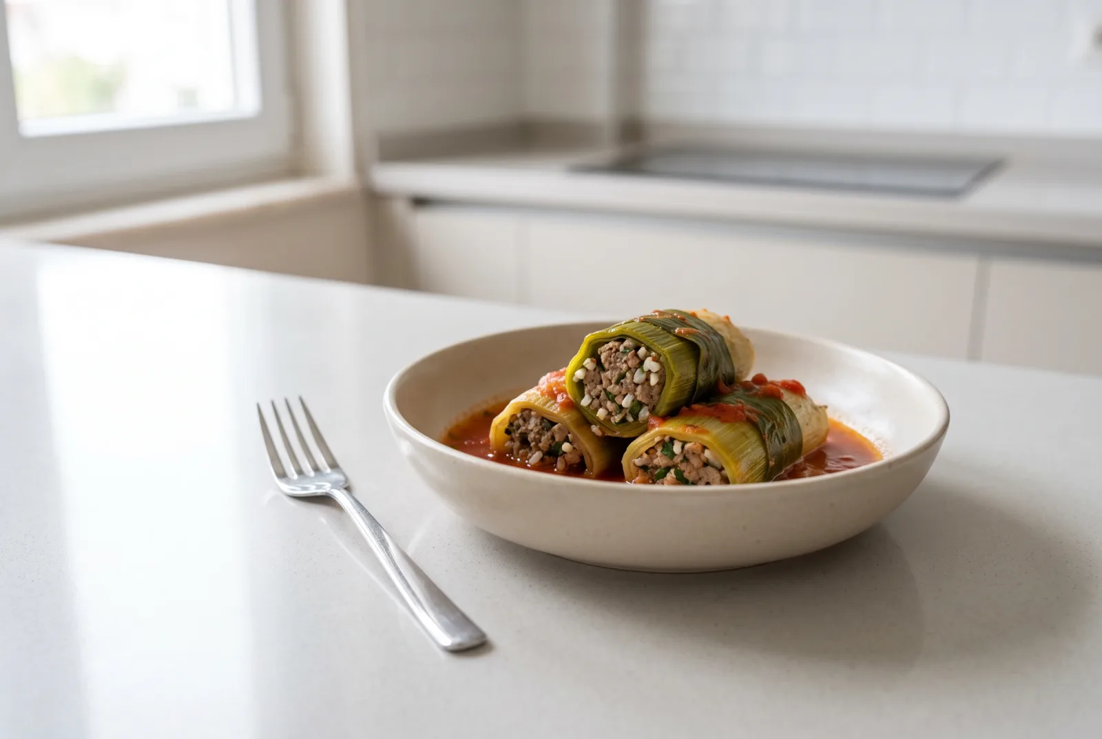 Meat-Stuffed Leeks | Budget Filling with Bulgur Pilaf