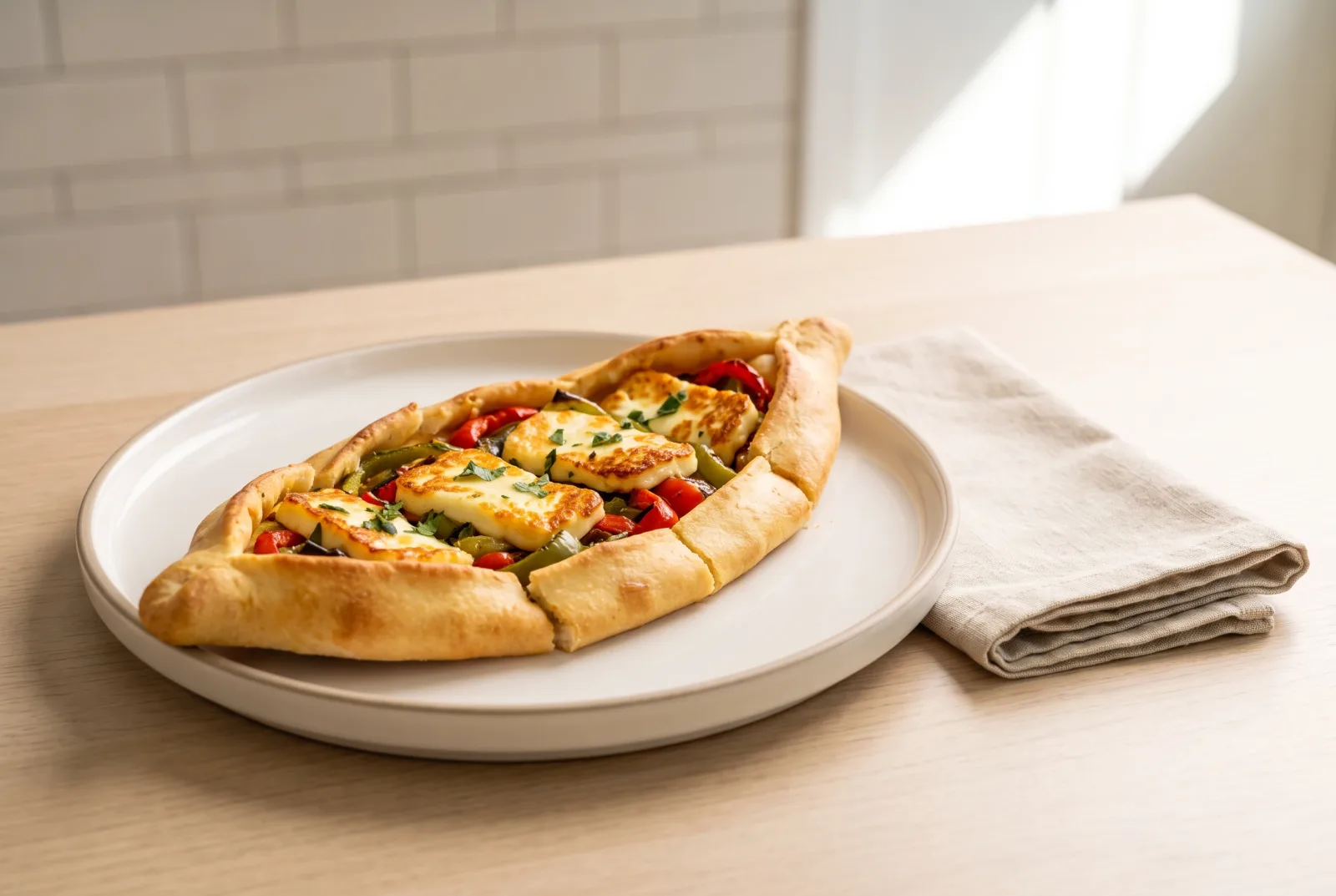 Halloumi Pidesi — Syrian-Style Halloumi Pide with Crisp Edges