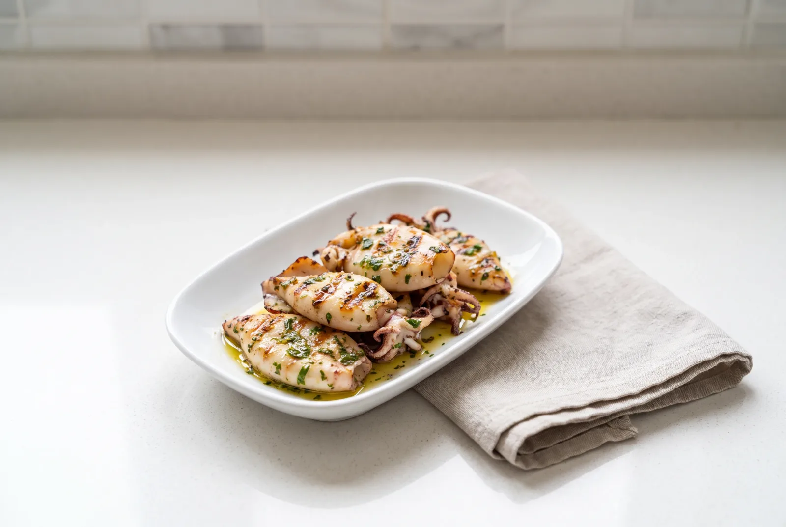 Grilled Squid | Charcoal-Grilled Marinated Squid Rings