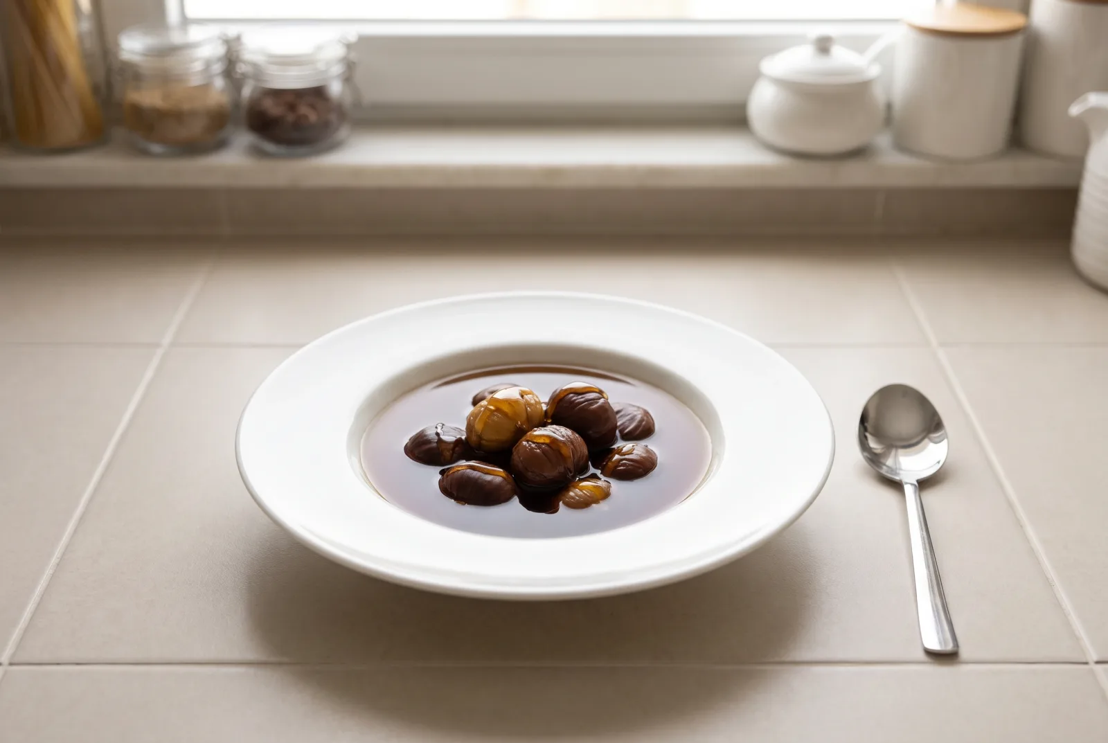 Greek-Inspired Chestnut Infusion | Hot Drink with Air-Fryer-Roasted Chestnuts