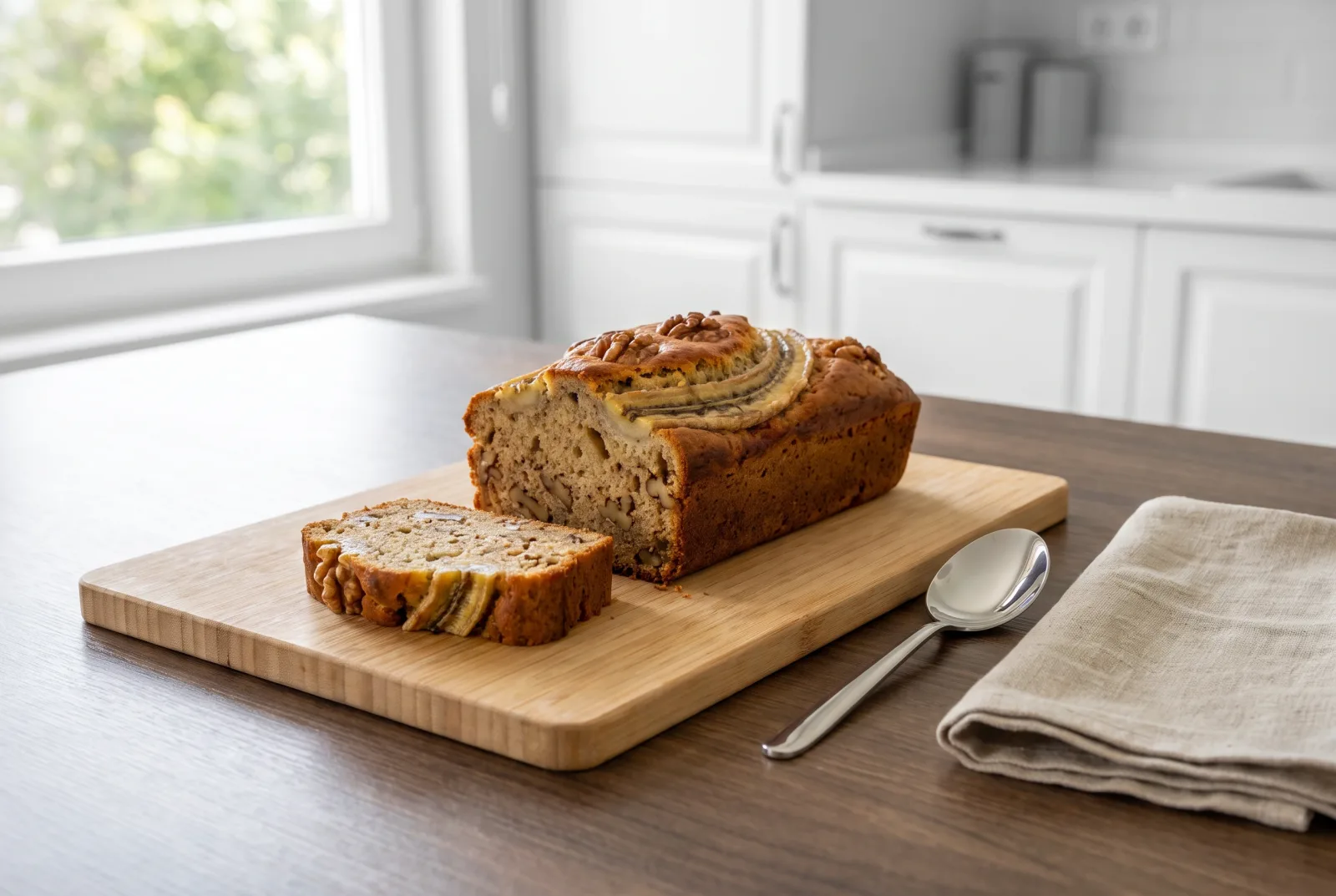 Banana Walnut Cake | Moist, Cinnamon-Scented Baked Cake