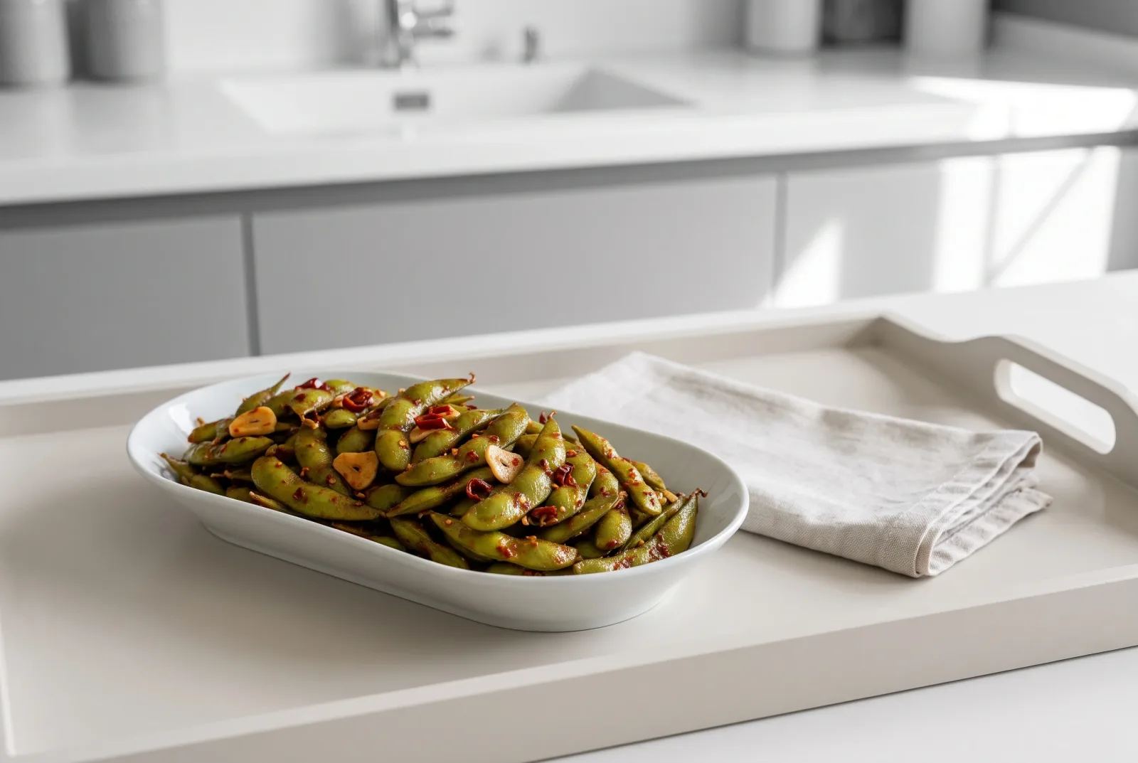 Chinese-Style Spicy Edamame | Sichuan-Style Spicy Soybeans