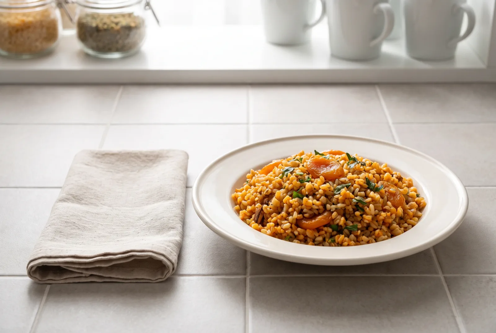 Armenian Apricot Bulgur Pilaf | Pilaf with Currants for a Crowd