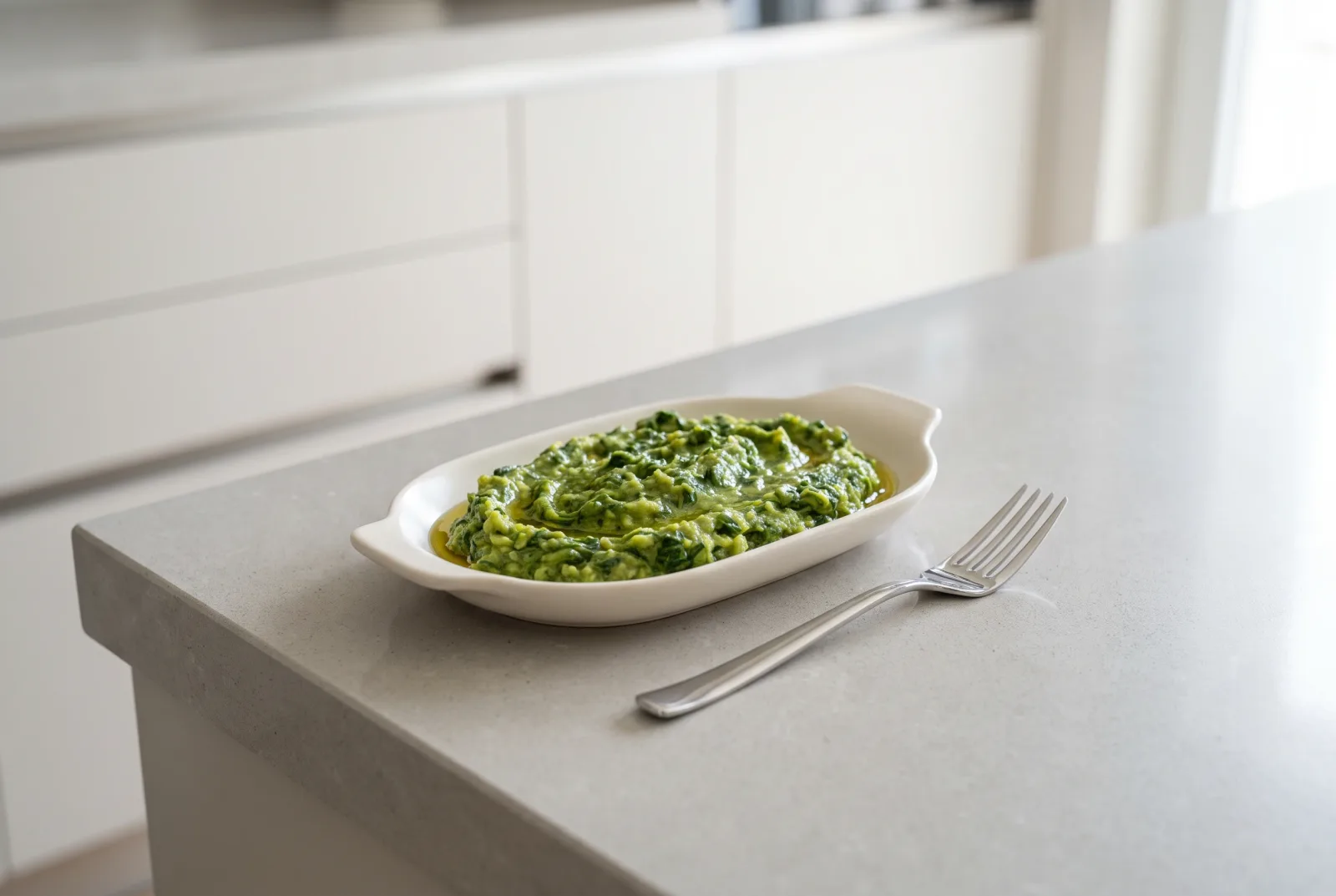 Ethiopian-Style Spinach and Avocado Puree | Iron-Rich Green Baby Puree