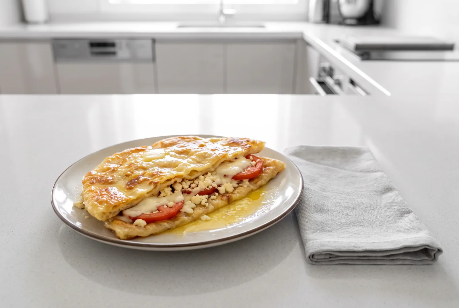 Feteer Meshaltet | Egyptian Layered Cheese Flatbread
