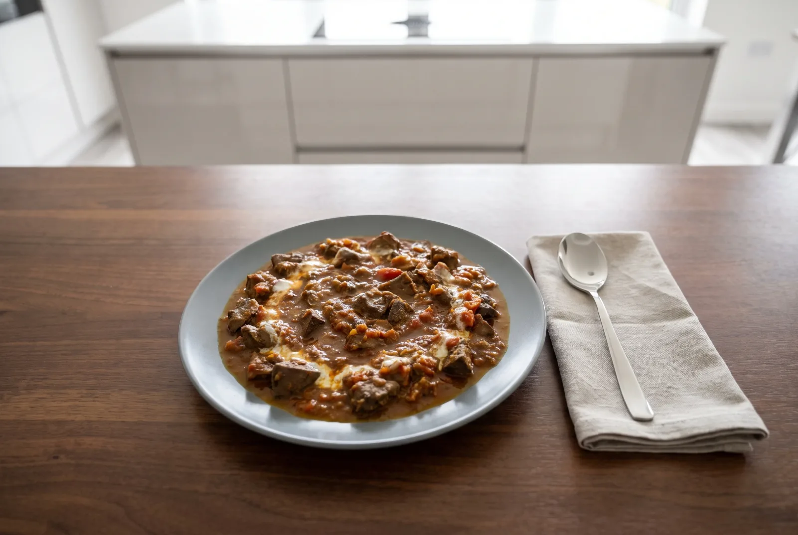 Kaleji Masala | Pakistani Beef Liver Curry with Whole-Wheat Roti