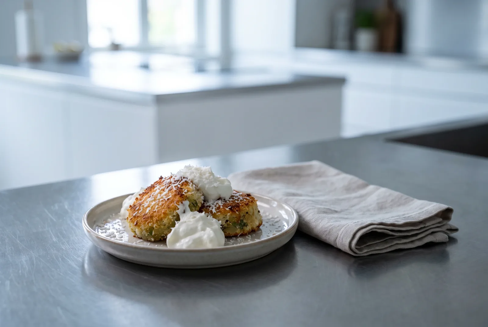 Kiwi Ice Cream | Air Fryer-Toasted Coconut