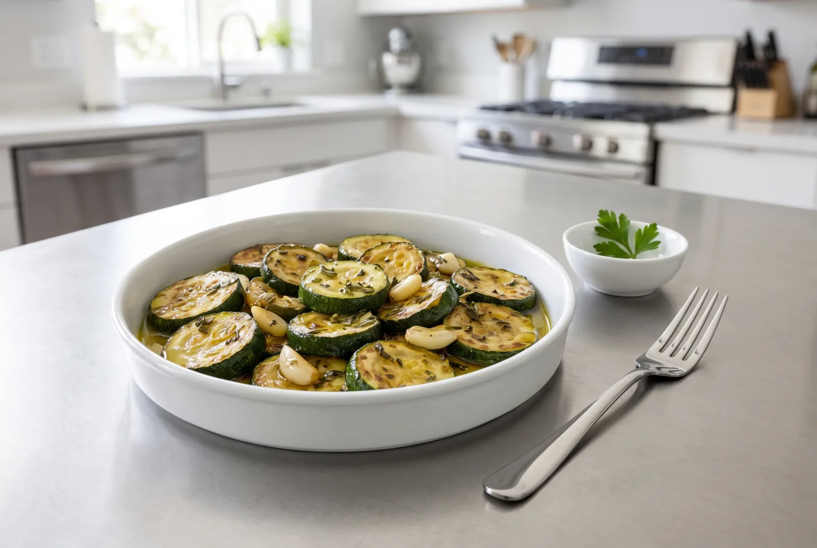 Marinated Zucchini | Sicilian-Style Fried Zucchini with Mint and Vinegar