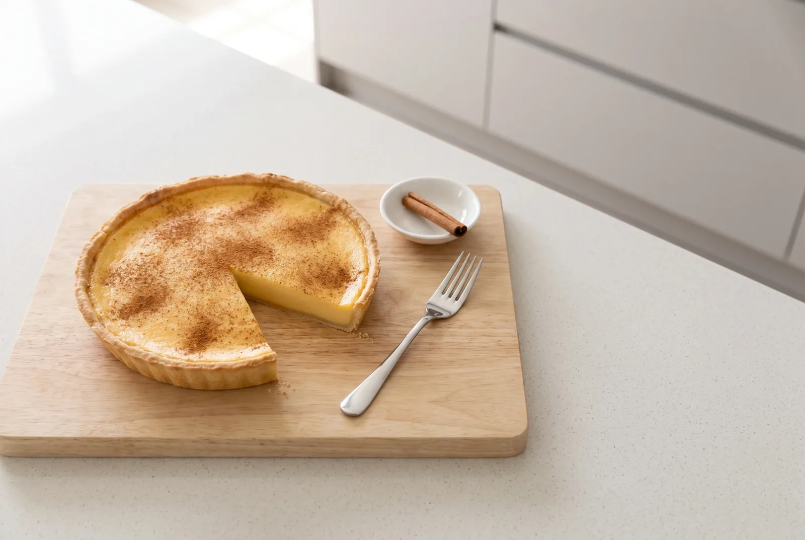 Melktert | South African Milk Tart with Less Sugar
