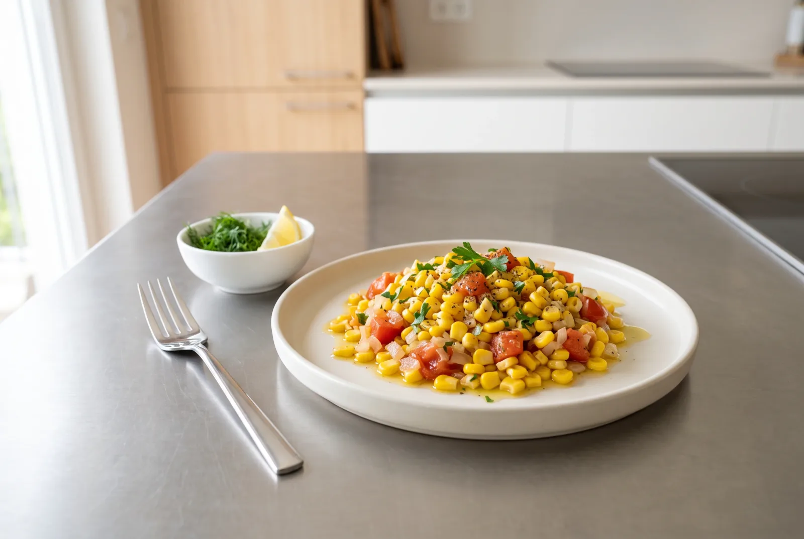 Egyptian-Style Fresh Corn in Olive Oil | Summer Vegetable Appetizer from the Nile Delta