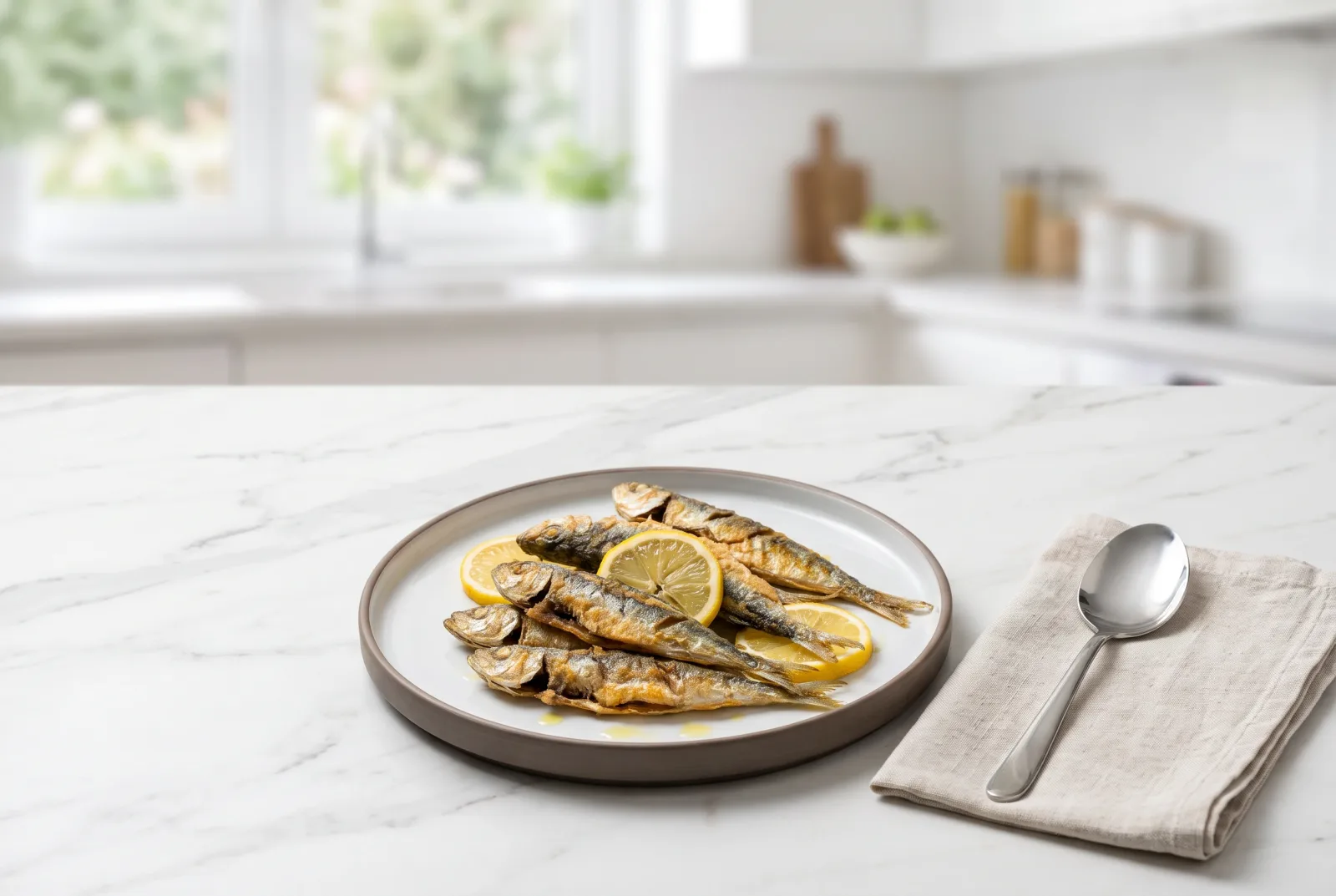 Pan-Fried Small Bluefish | Aegean-Style with Flour and Olive Oil