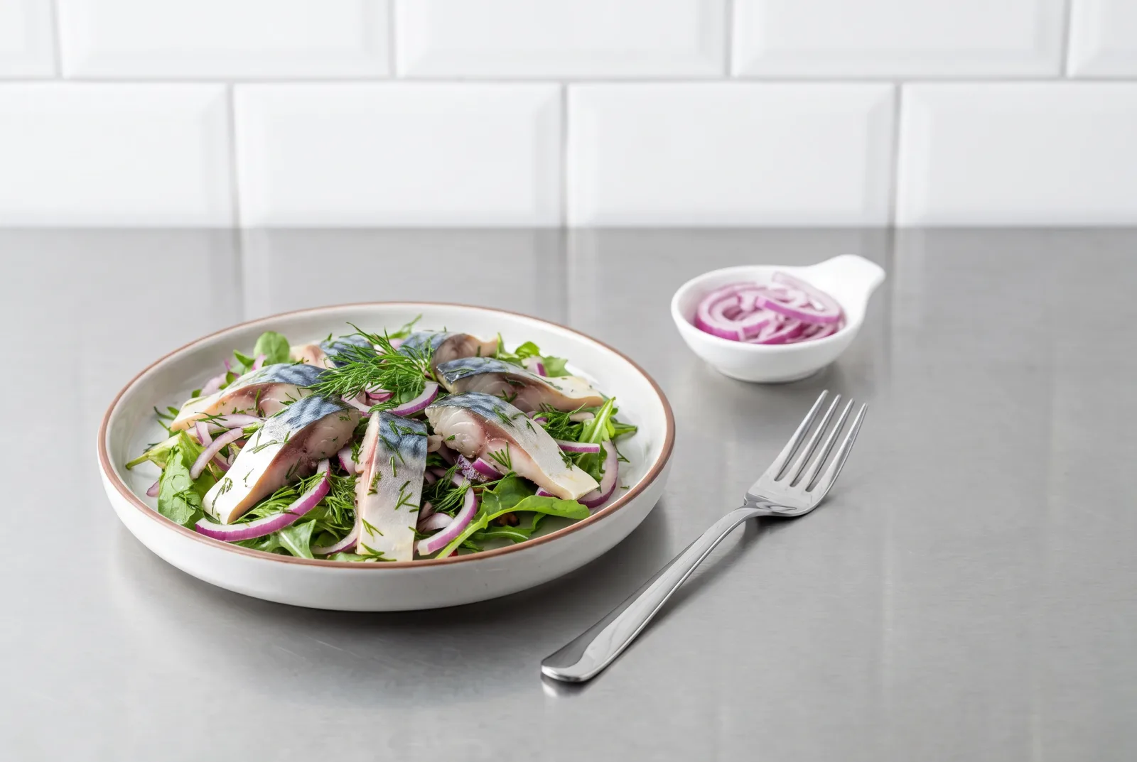 Aegean-Style Marinated Mackerel Salad | Vinegar-Marinated Cold Appetizer
