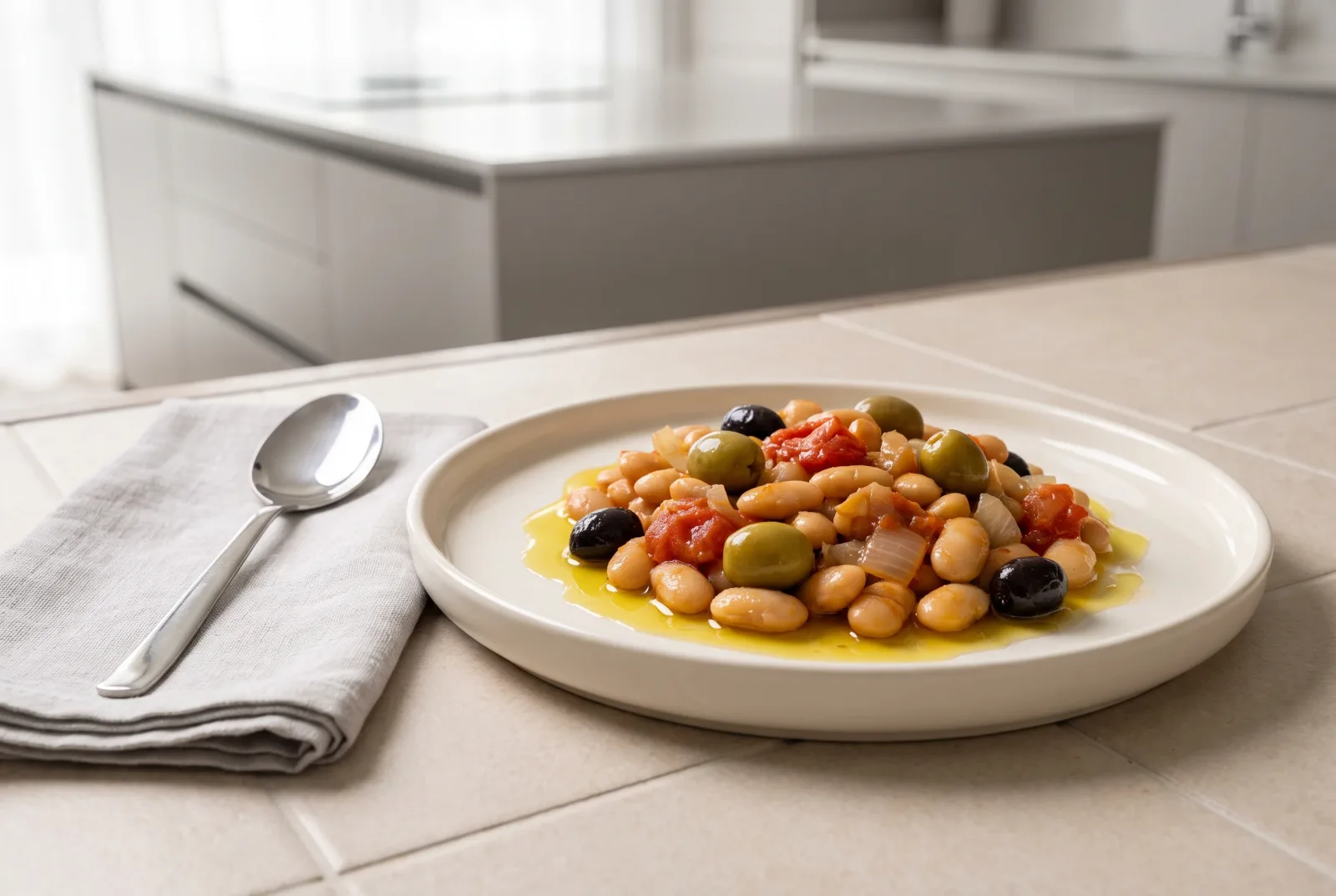 Turkish-Style Green Beans in Olive Oil with Onion and Tomato