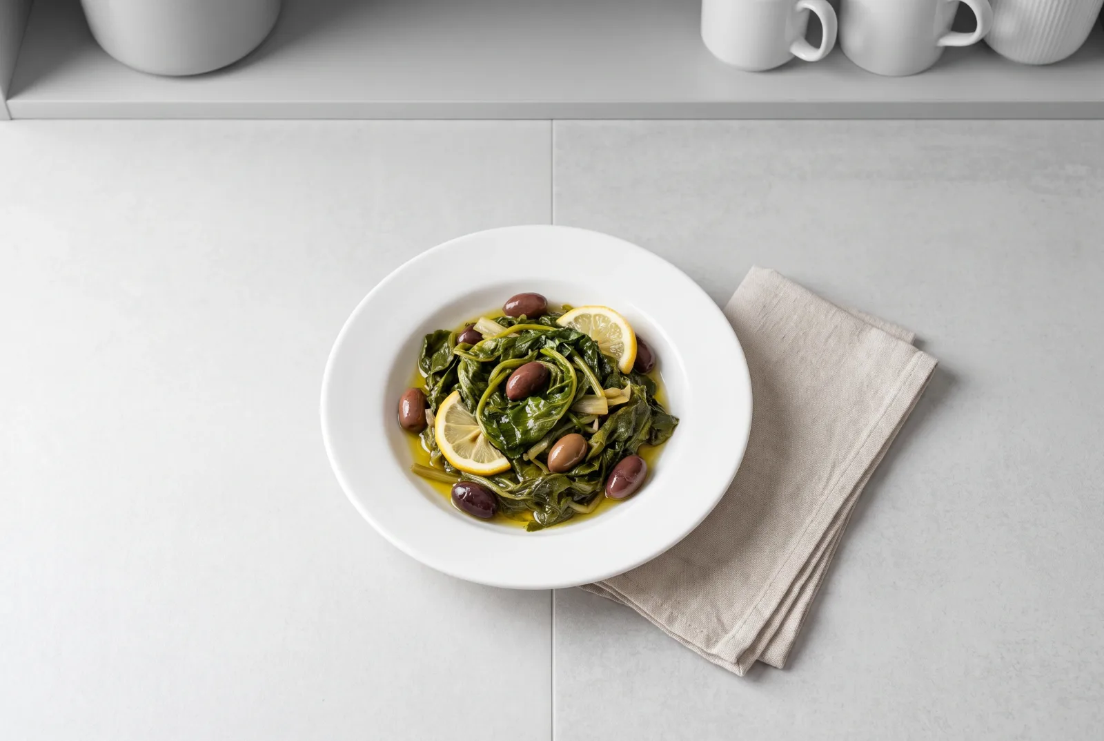 Aegean Radish Greens in Olive Oil | Quick Pressure Cooker Recipe