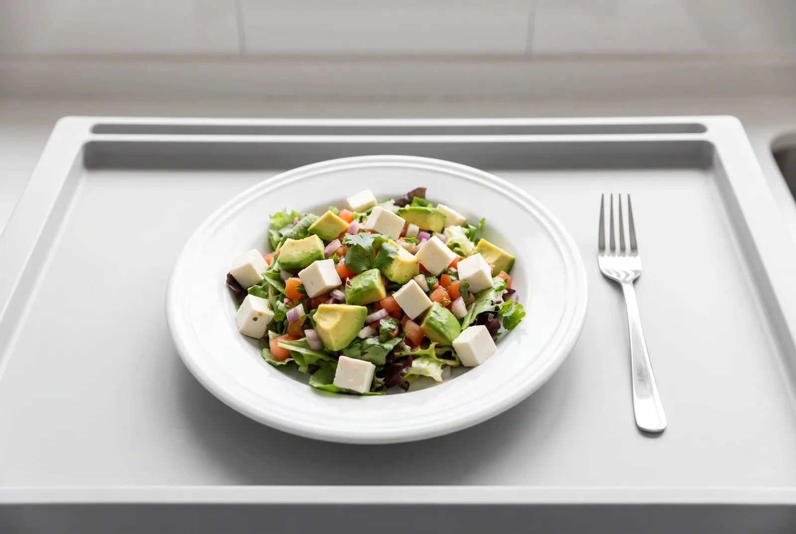 Colombian Avocado and Cheese Salad | Keto Snack Salad