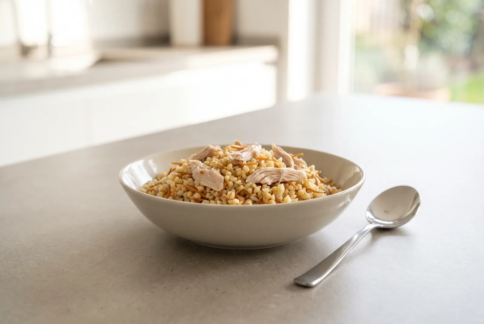 Balkan-Style Chicken Bulgur Pilaf | Diabetes-Friendly Leftover Chicken Pilaf