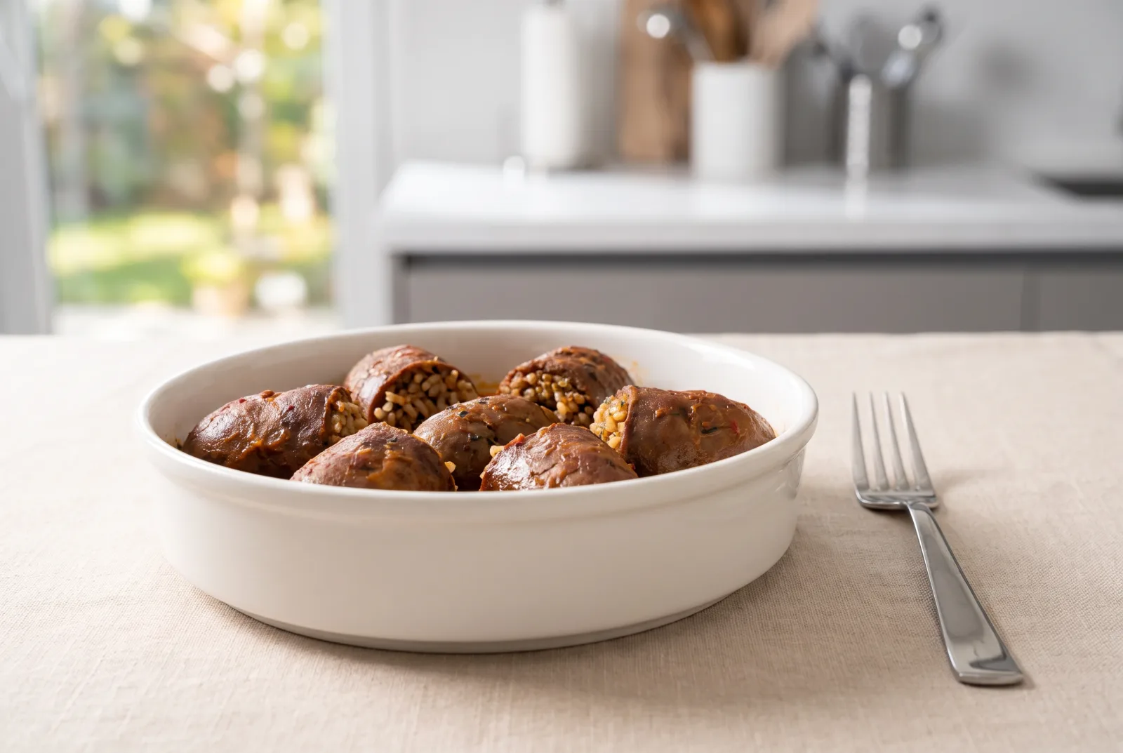 Stuffed Lamb Kidneys | Rice Filling