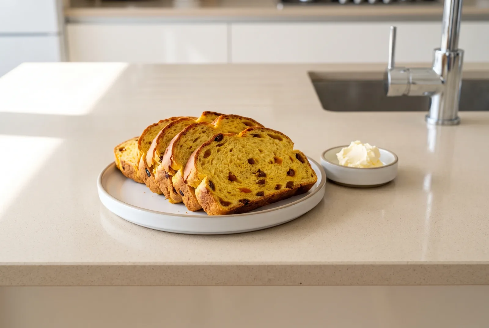 Cornish Saffron Bread | English-Style Festive Raisin Loaf
