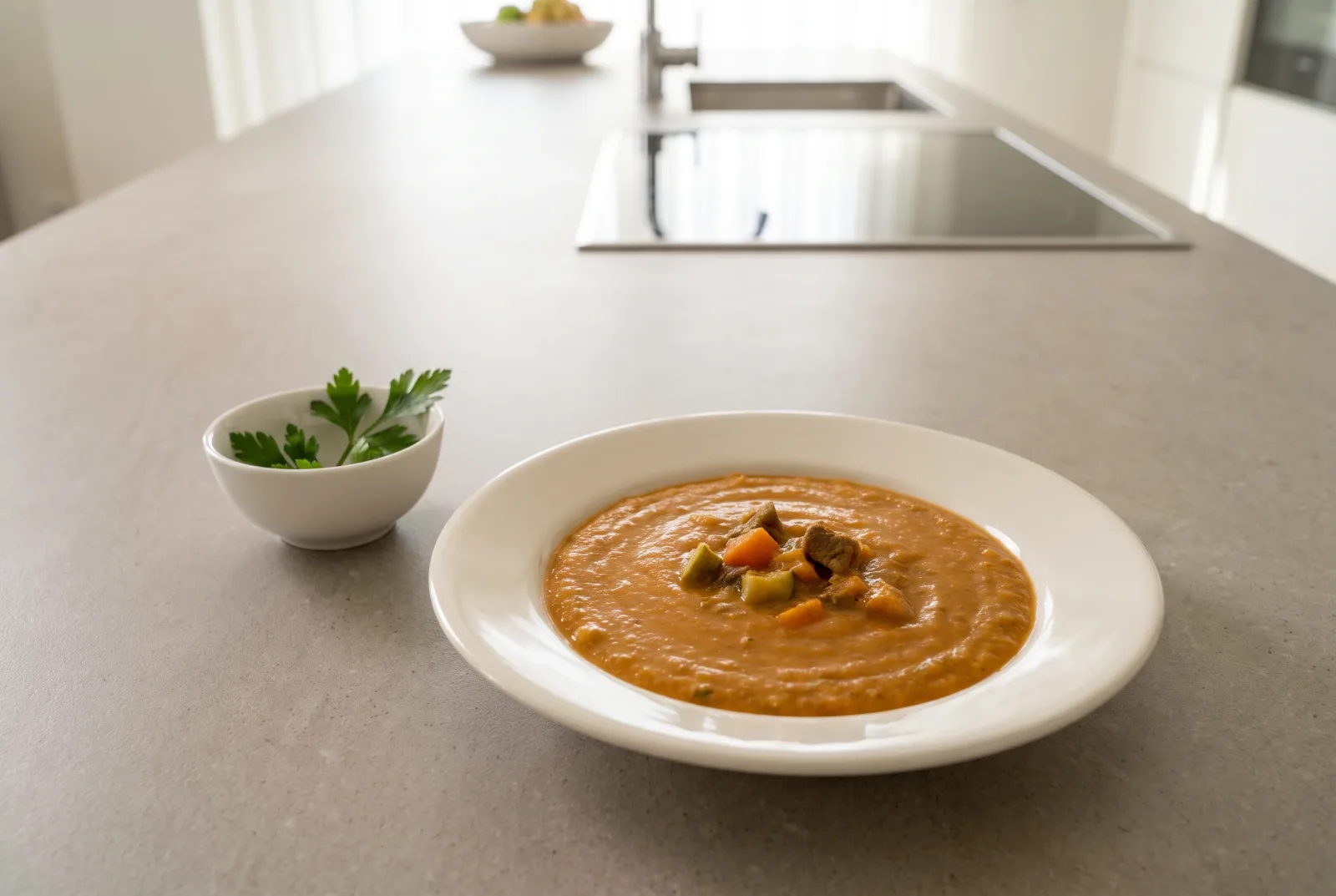 Beef, carrot and vegetable purée — pressure-cooked food for babies