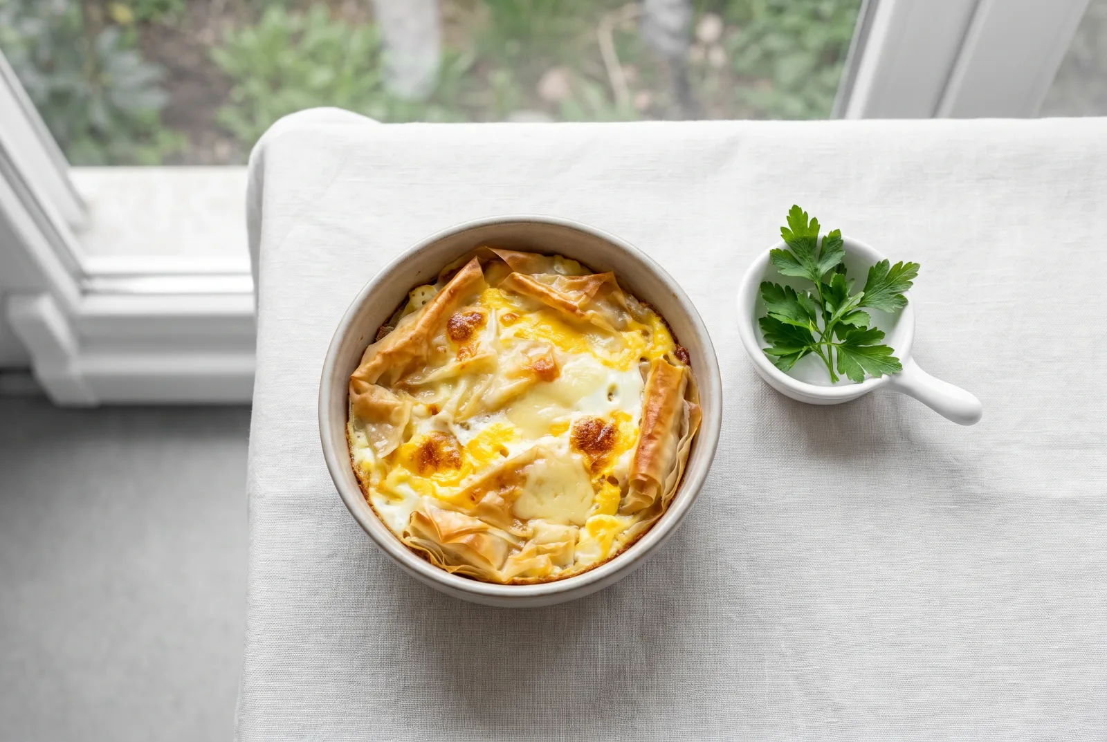 Cheesy pan-cooked nan — quick Kazakh-style breakfast flatbread