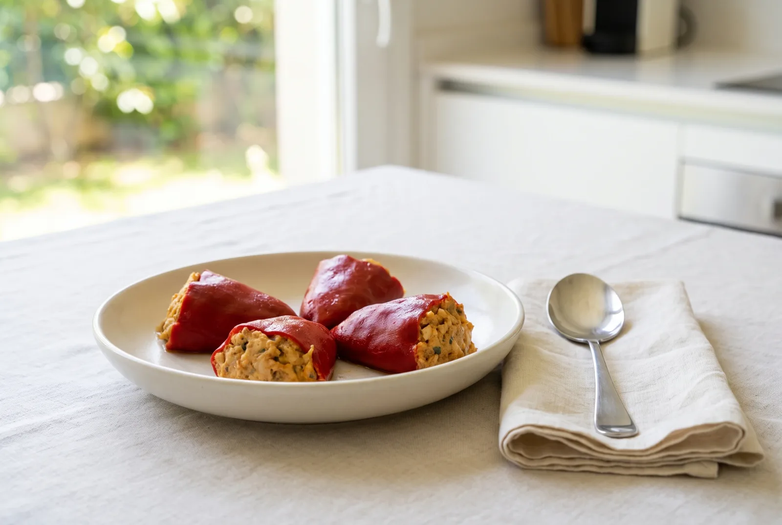 Spanish-Style Tuna-Stuffed Piquillo Peppers