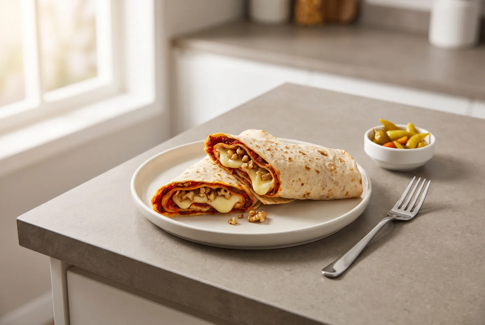 Spicy Sulguni Lavash Wrap | Georgian-Style Cold Ajika Wrap