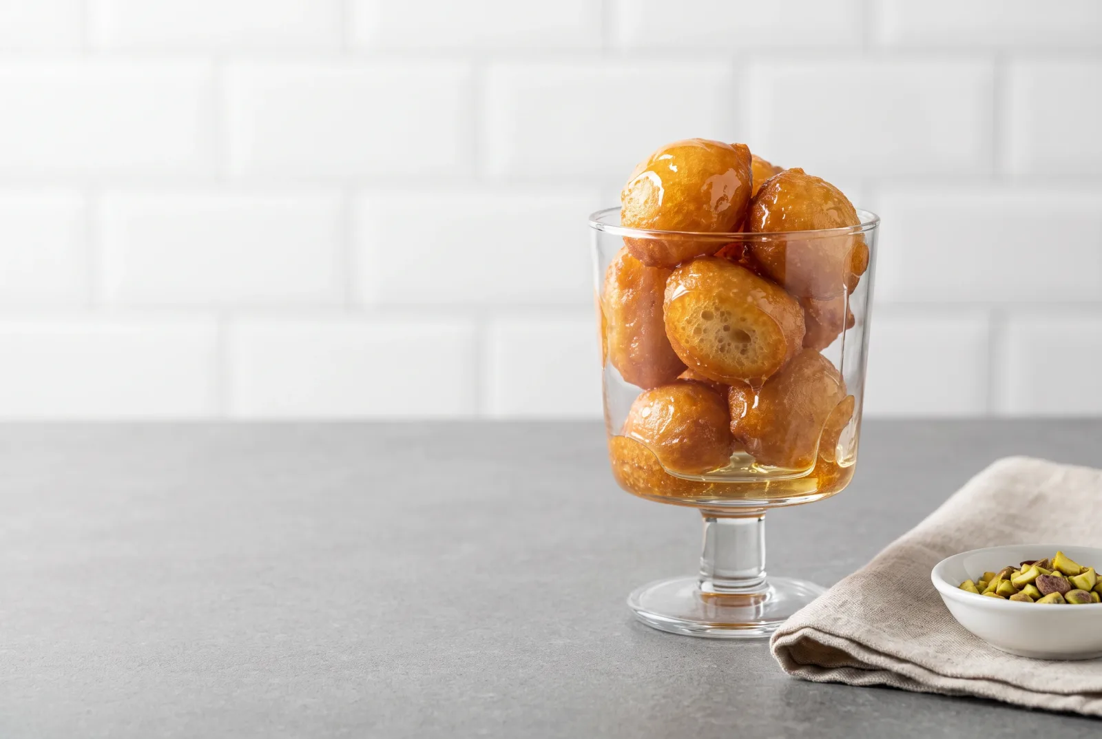 Zalabia | Iraqi-Style Fried Dough Balls in Syrup