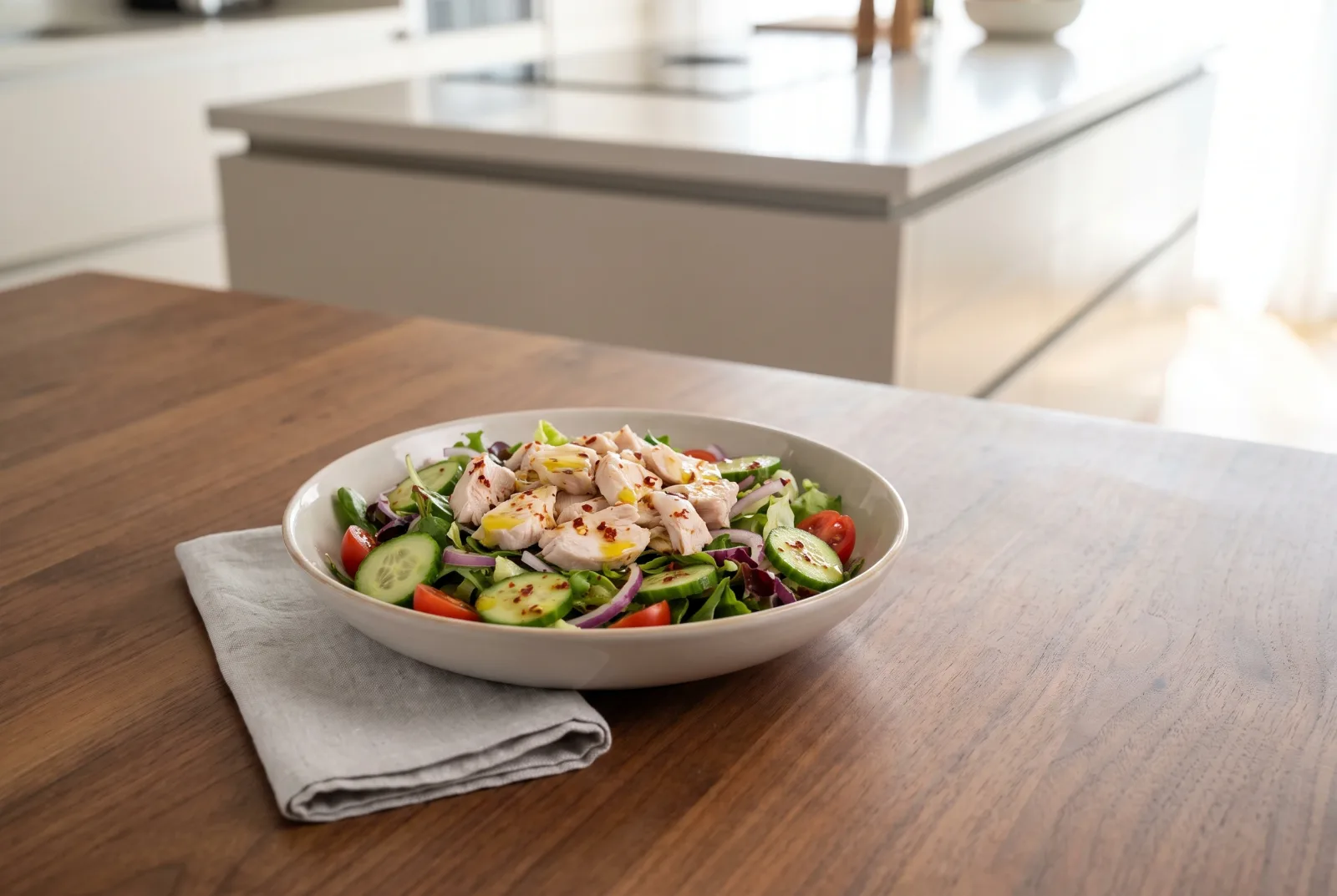 Spicy Chicken Salad | Turkish Walnut and Olive Oil Mezze