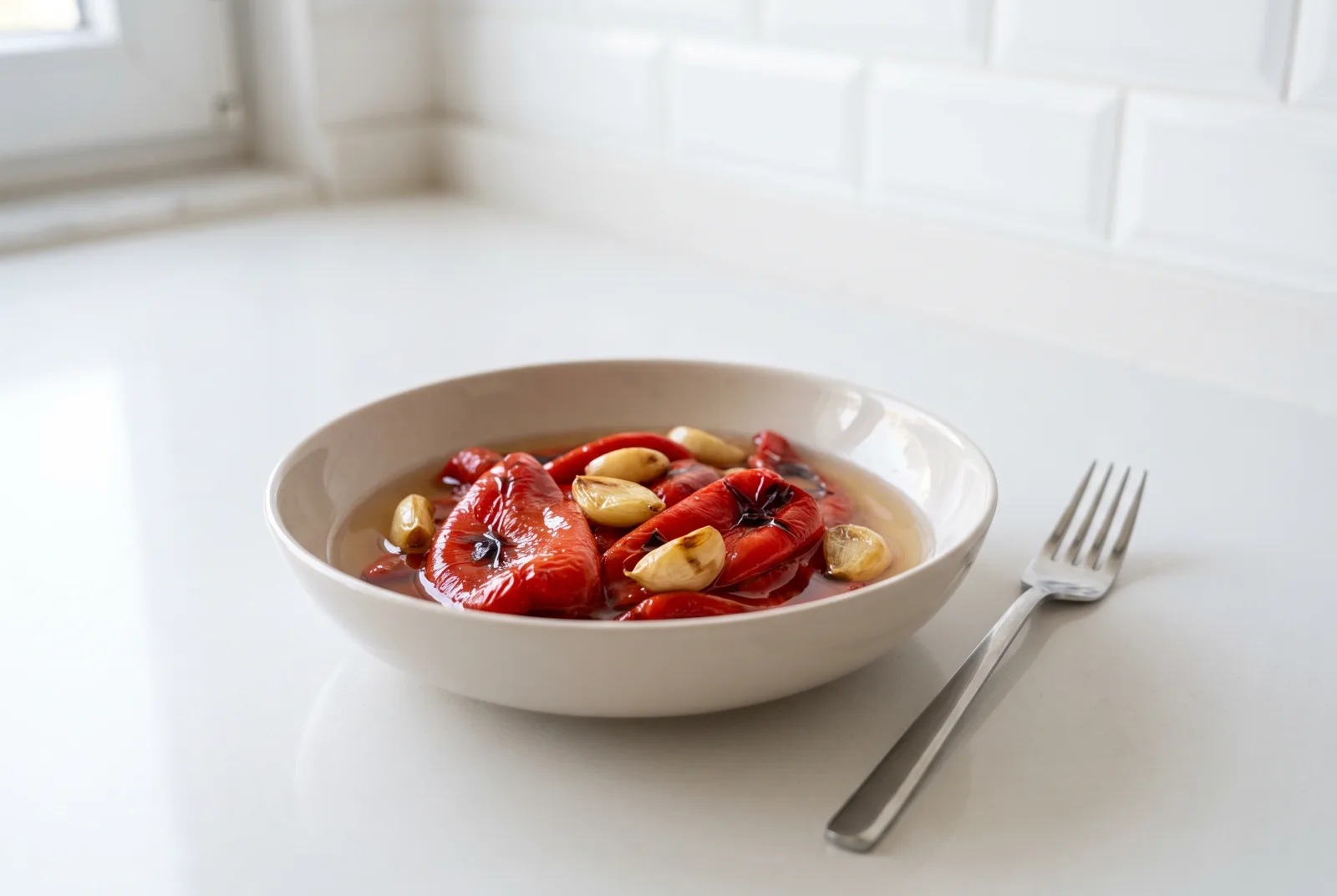 Air-Fryer-Roasted Red Pepper Pickles | Balkan Ajvar-Inspired