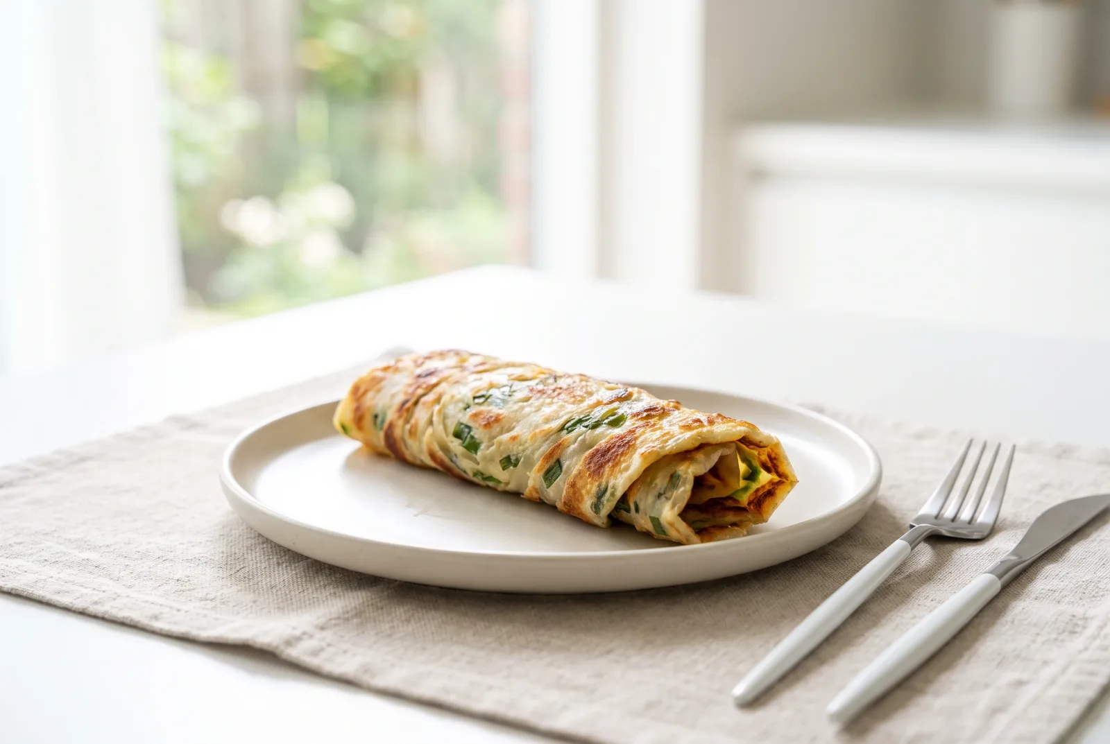 Cong you bing — Chinese scallion pancake