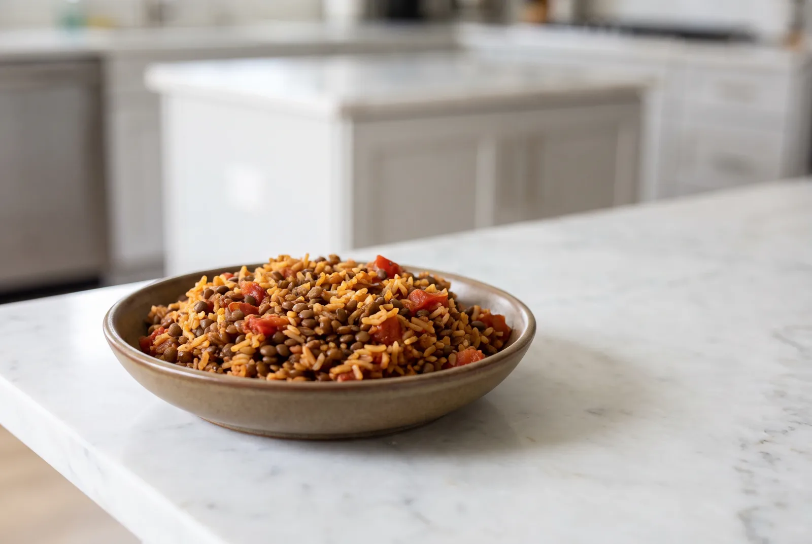 Ethiopian-Style Berbere Lentil Rice | Spiced Red Rice Pilaf
