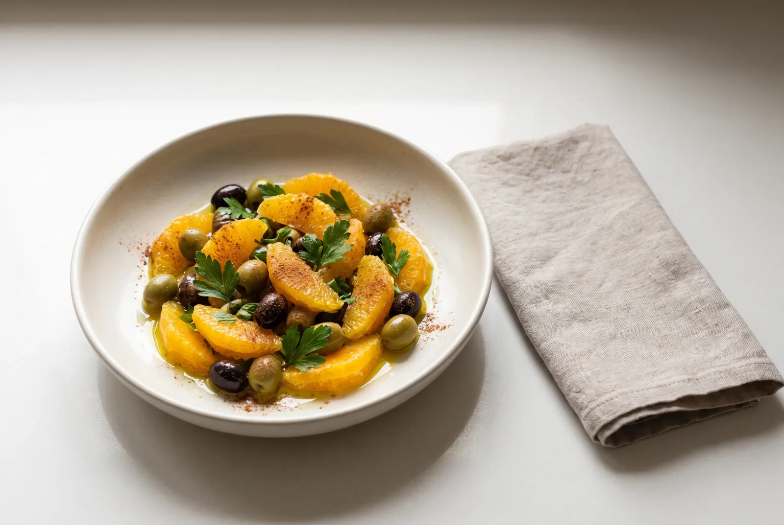 Moroccan Orange and Olive Salad | Cinnamon-Scented Chilled Appetizer