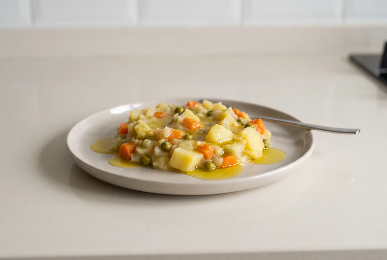 Spanish-Style Olive Oil Vegetable Puree | Unsalted, Sugar-Free Potato, Zucchini, and Carrot Mash