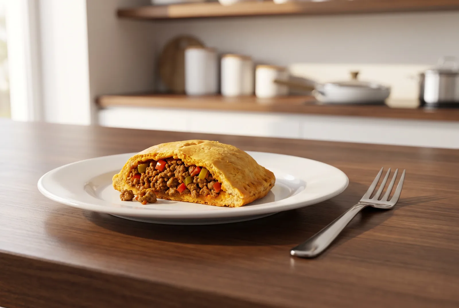 Jamaican Spiced Meat Patty | Curry-Spiced Pastry with Hot Filling