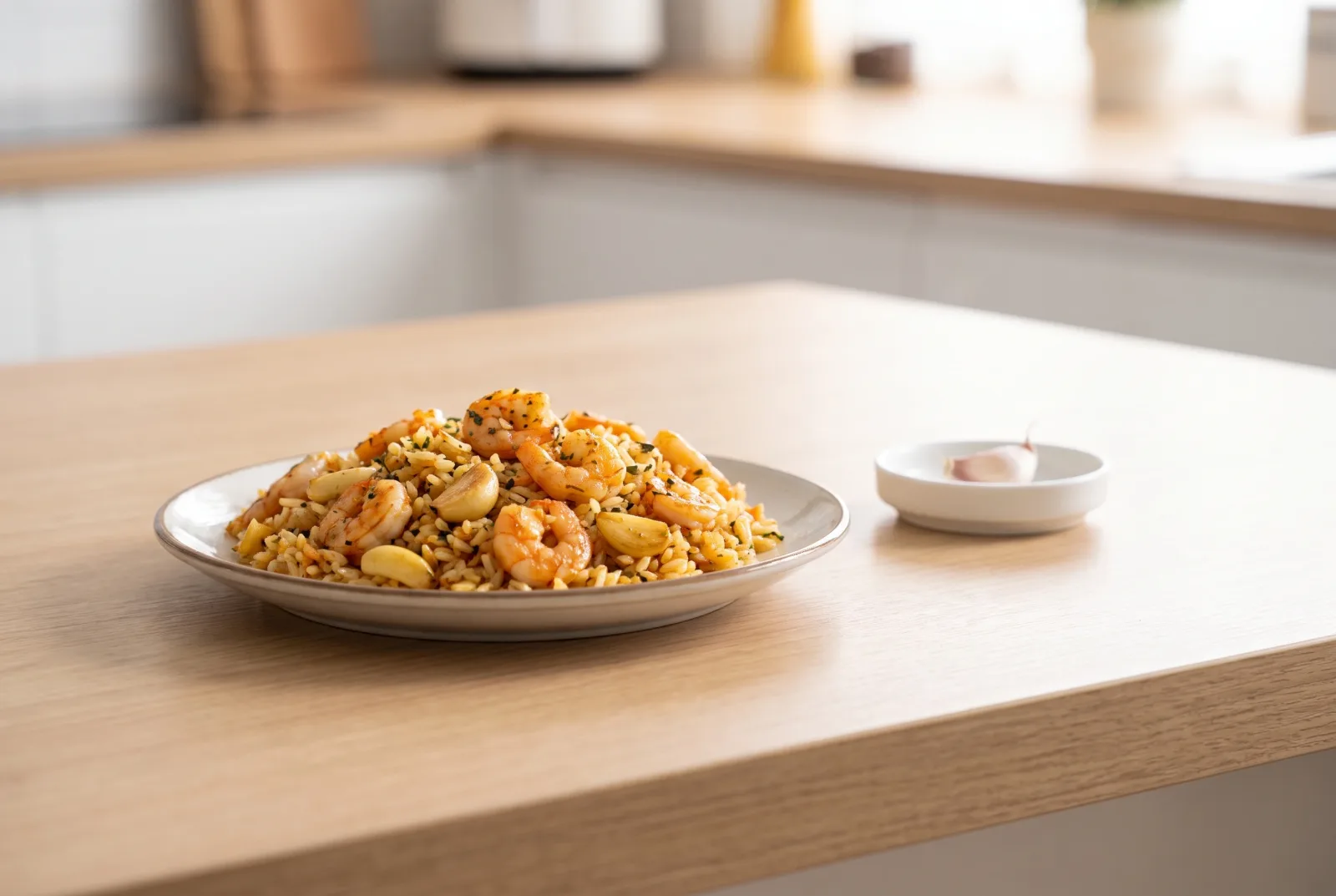 Shrimp and garlic fried rice — Filipino sinangag