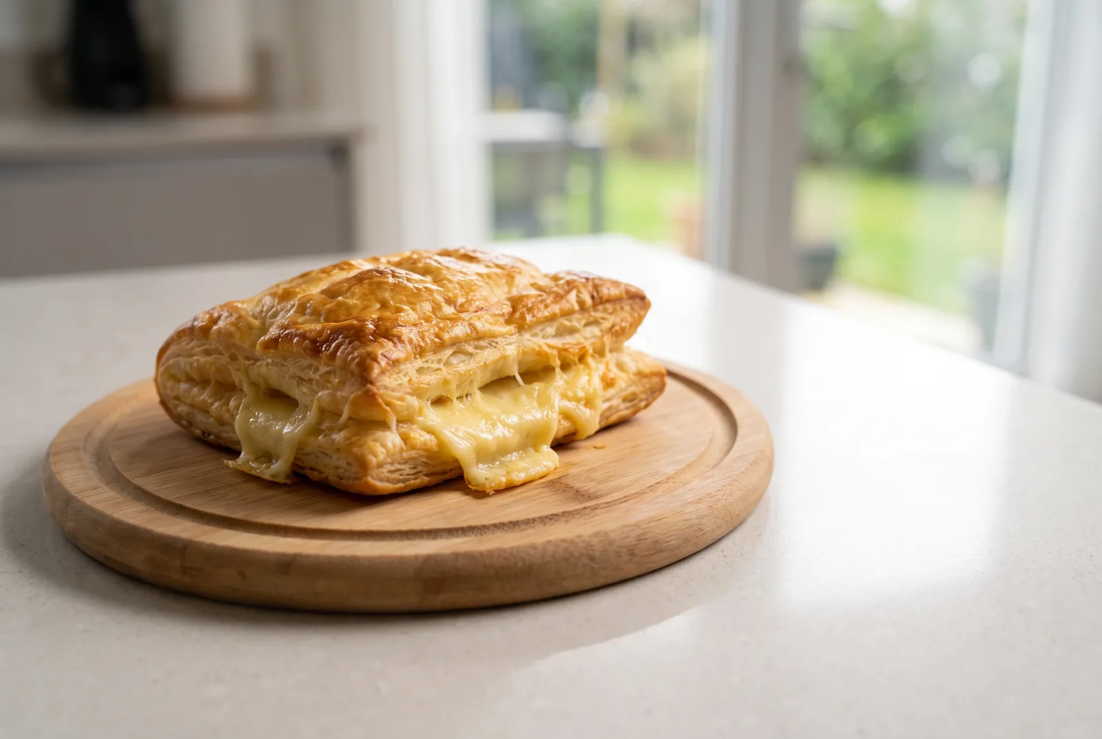 Crisp Puff Pastry Triangles with Kashar Cheese