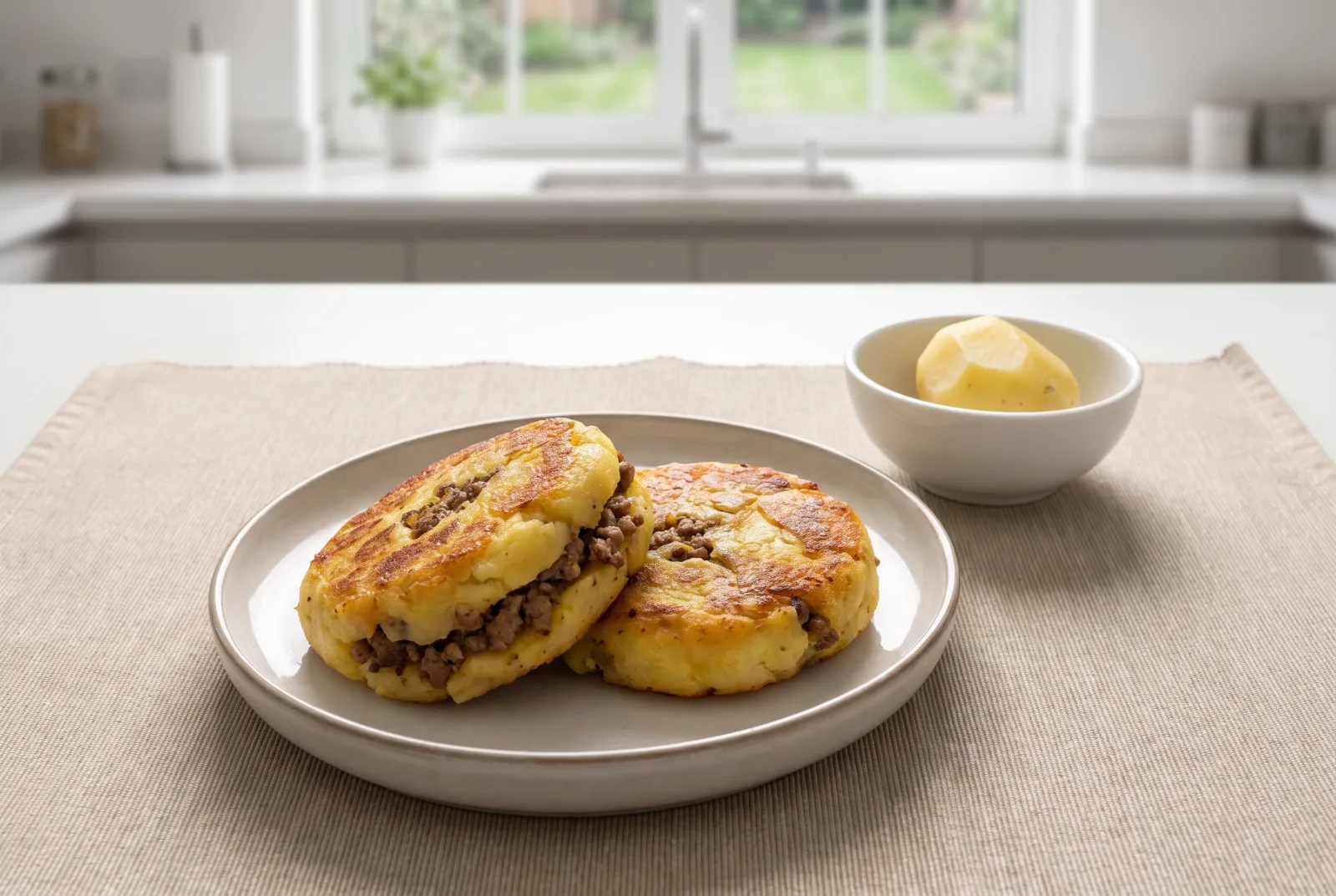 Aloo Tikki with Ground Meat | Indian Potato Patties