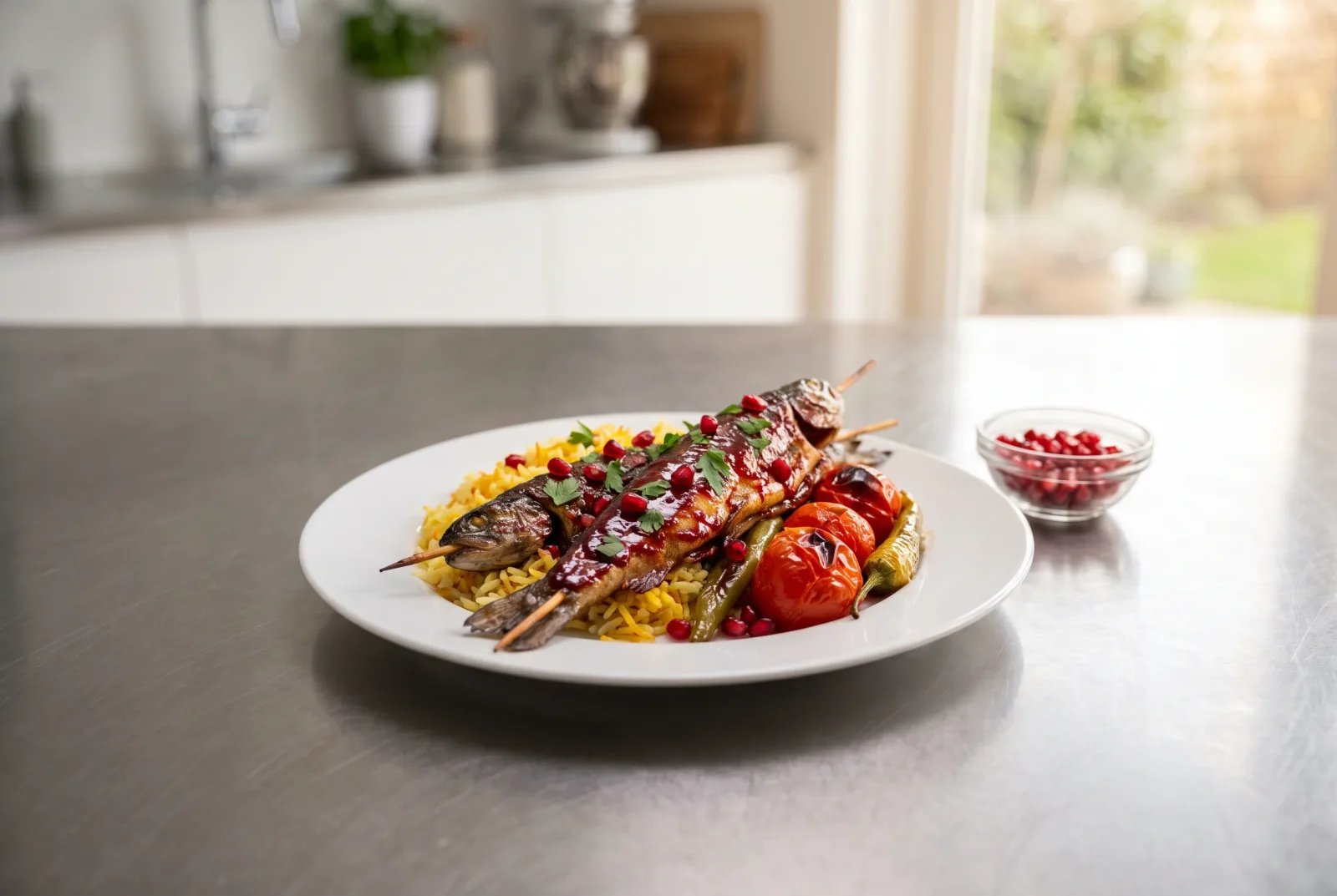 Pomegranate-Marinated Trout Skewers | Armenian-Style Grilled Skewers