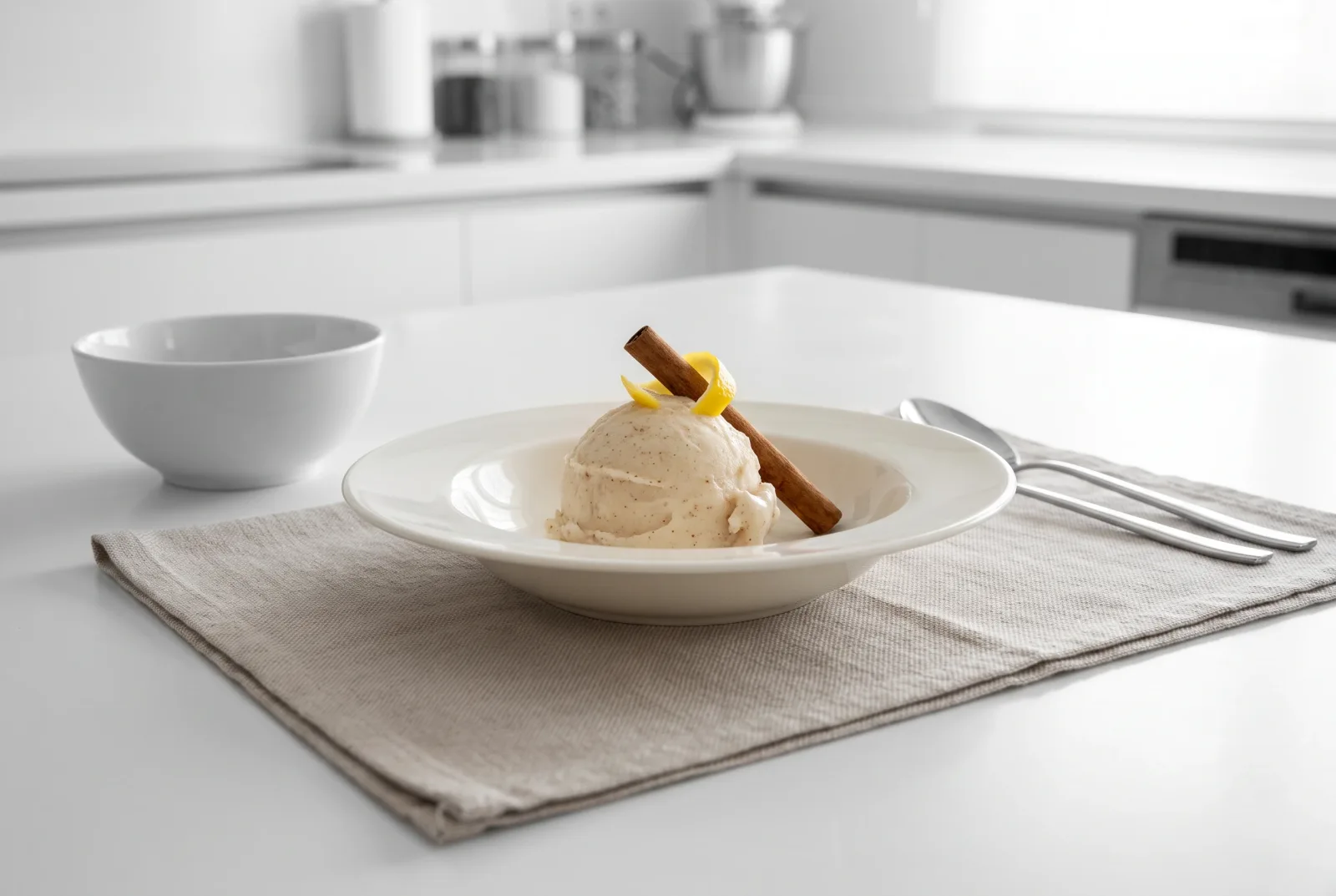 Cinnamon Pear Sorbet | Homemade Sugar-Free Frozen Dessert