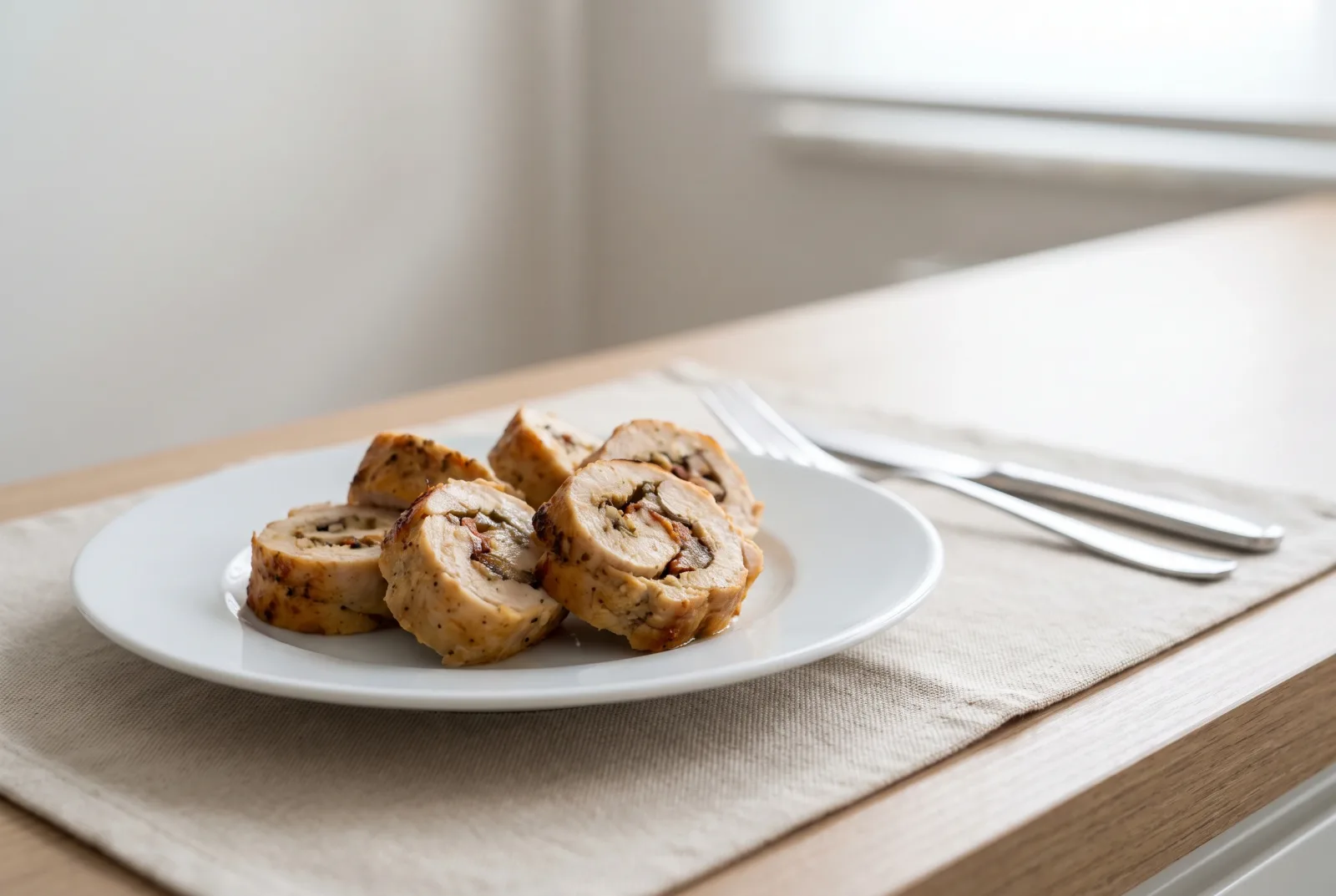 Chicken Galantine | Cold Chicken Roll with Pistachios and Vegetables