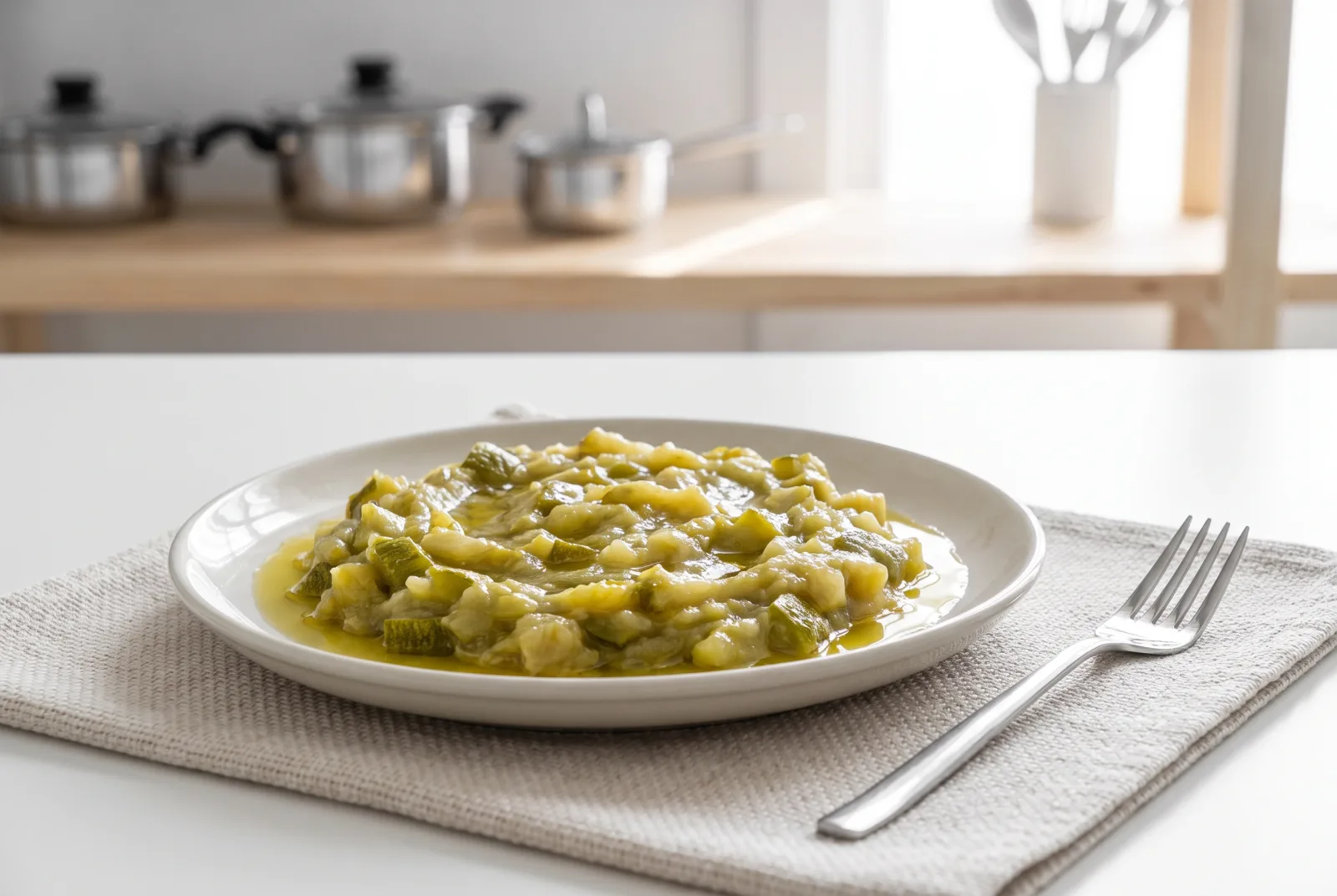 Olive Oil Zucchini Purée | Greek-Style Baby Purée with Strained Yogurt