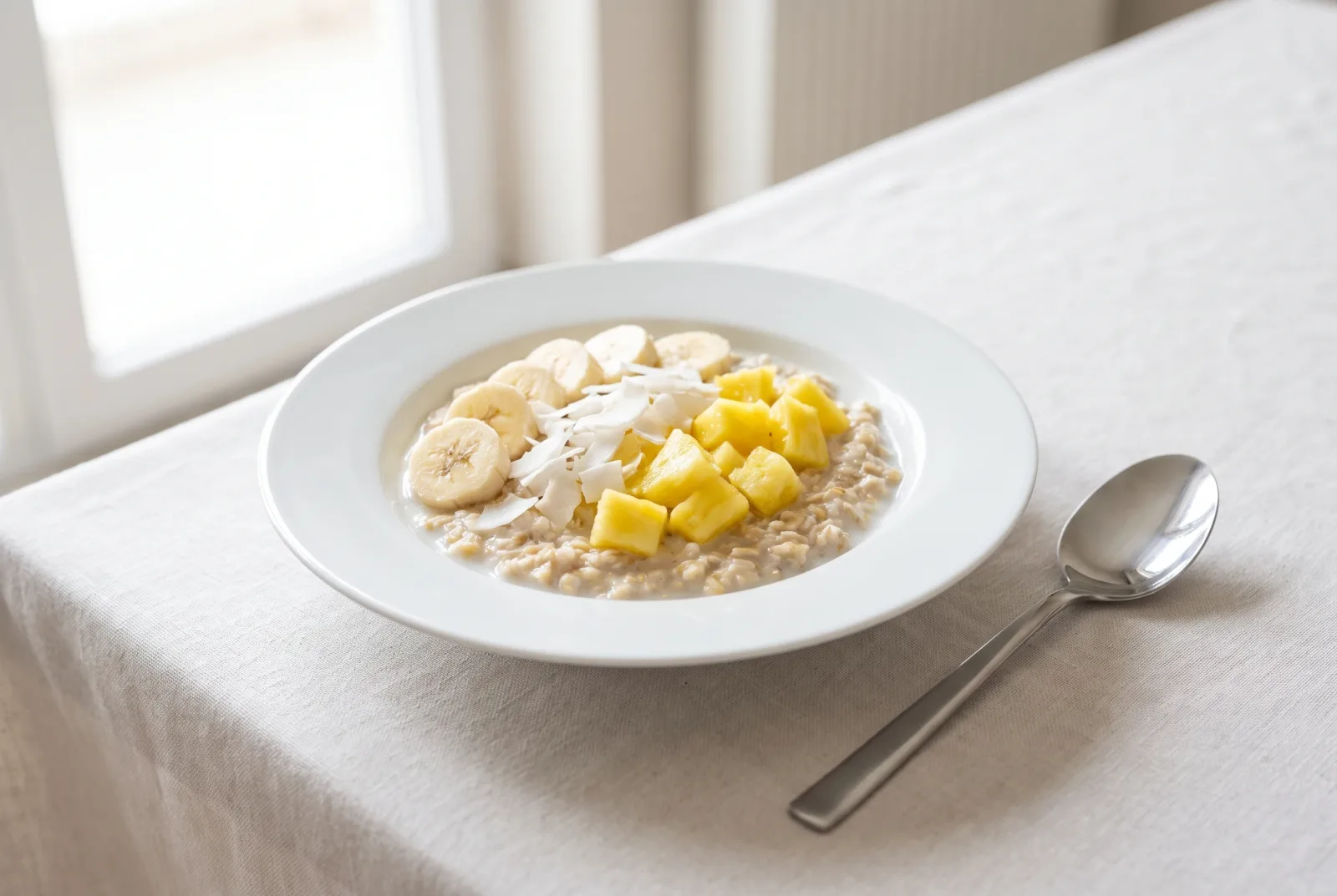Cuban-Style Pineapple Coconut Oatmeal