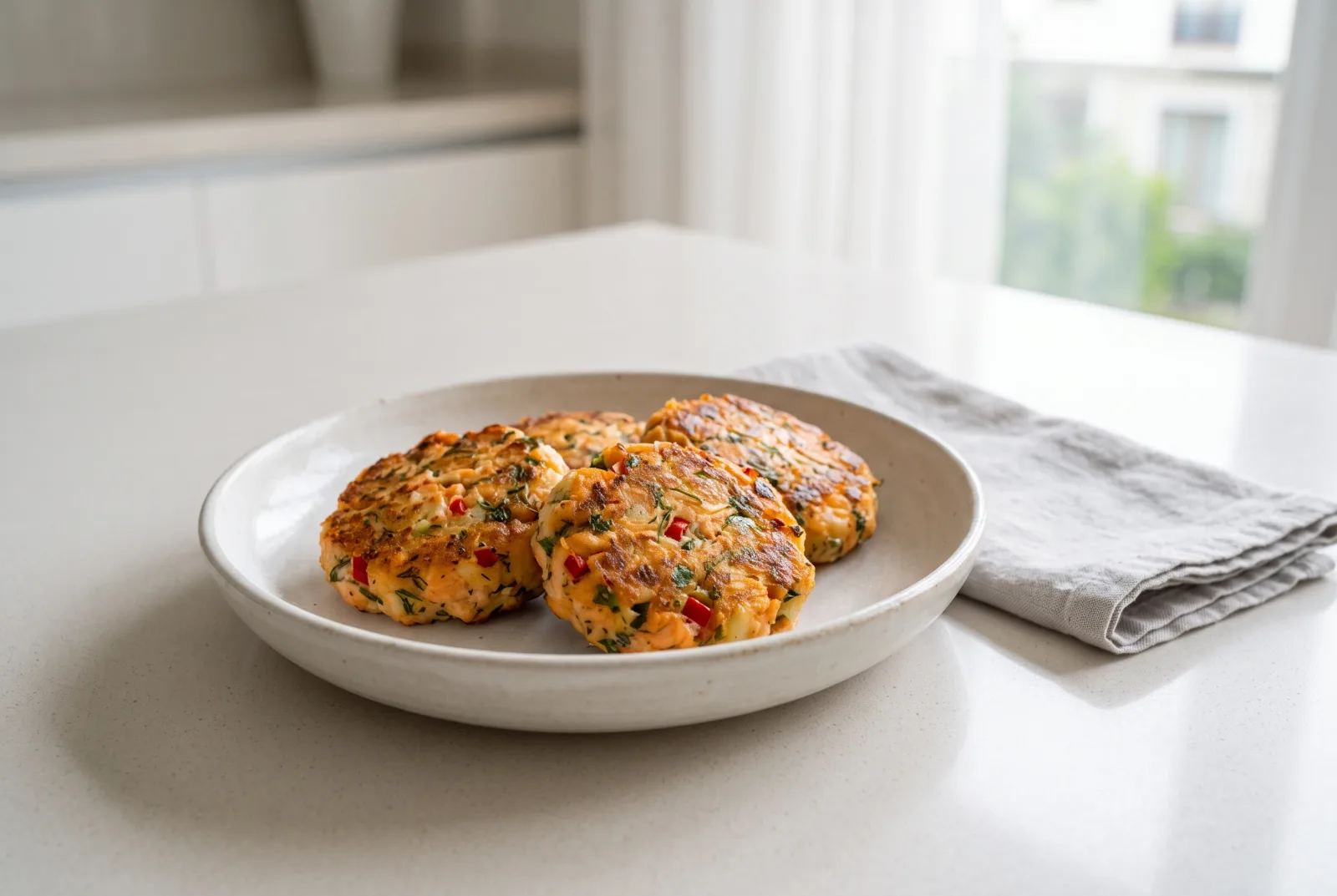 Acı Biberli Somon Köftesi | İrlanda Usulü Baharatlı Somon Pane (Salmon Patties)