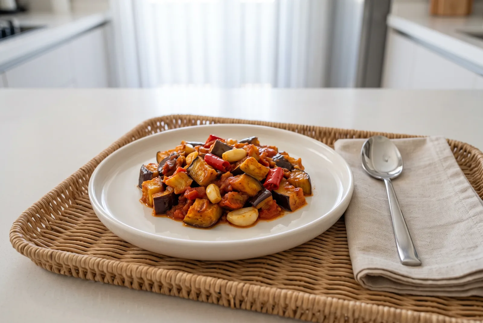 Spicy Air Fryer Eggplant | Syrian-Style Seasoned Meze