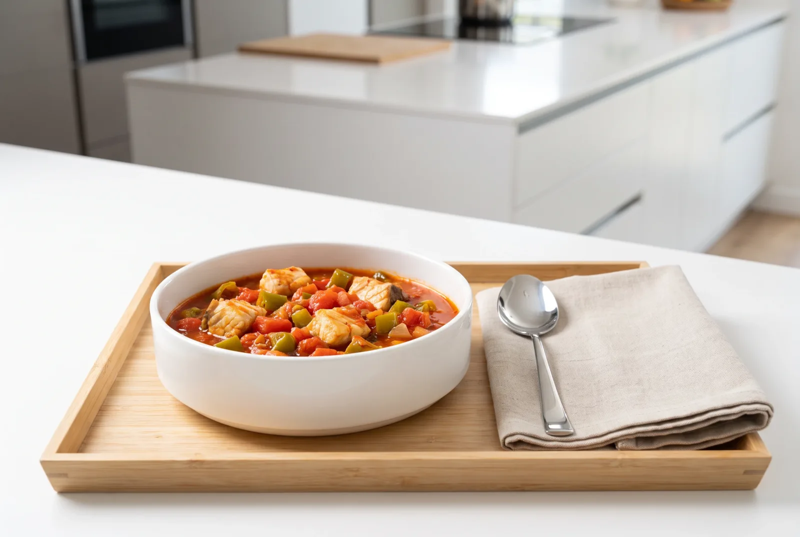 Spicy Sea Bass Stew — Pressure Cooker Style