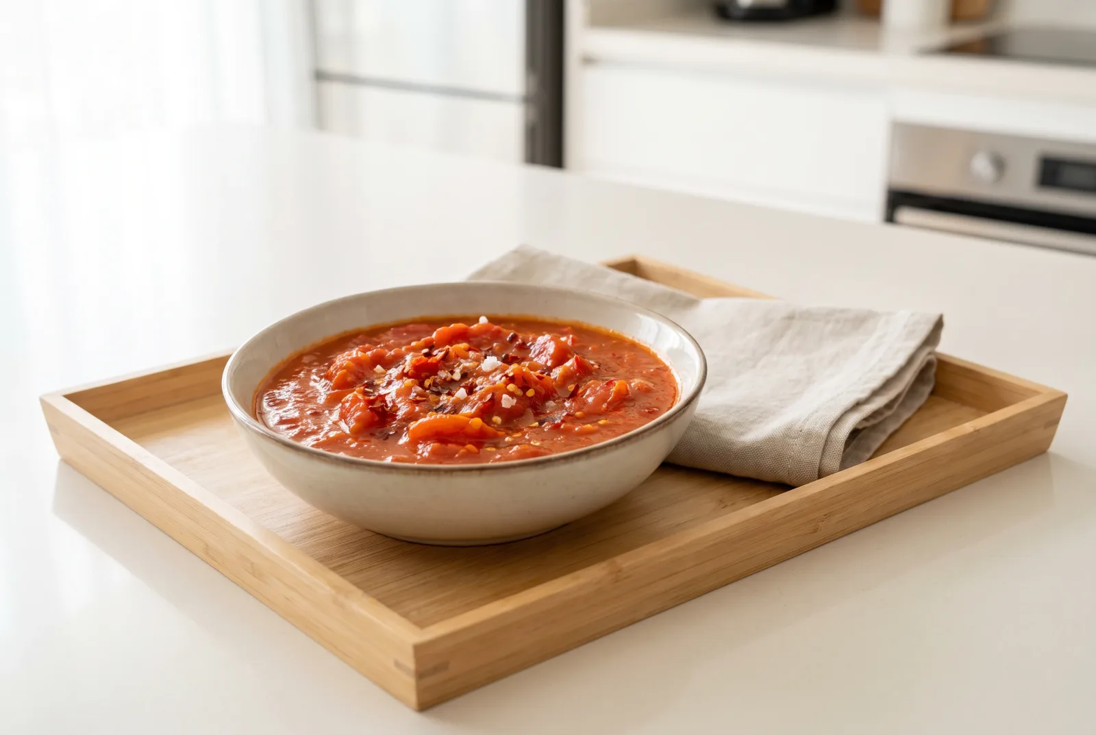 Spicy Tomato Paste | Slow-Cooked Stovetop Winter Condiment
